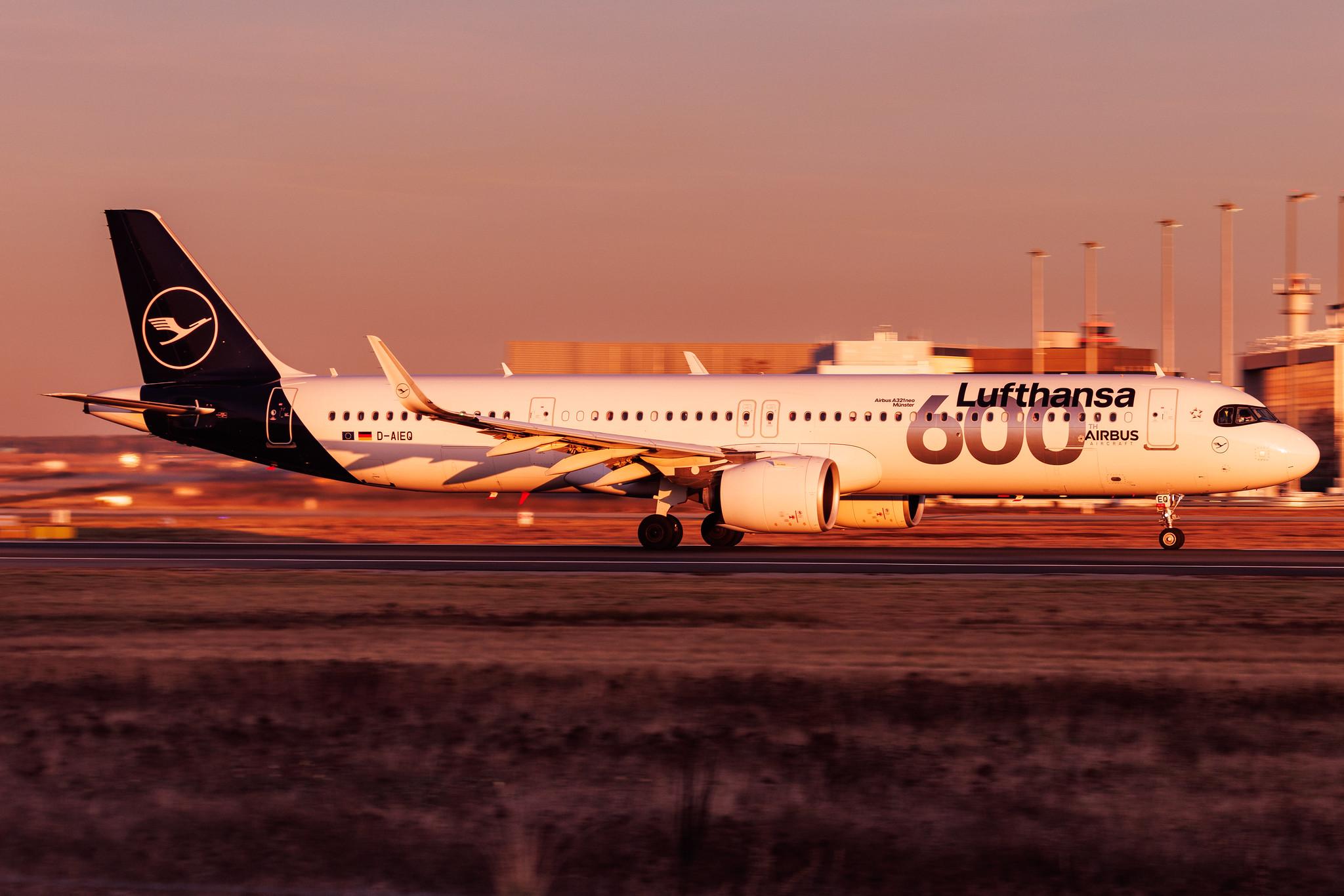 Frankfurt Airport: Lufthansa (LH / DLH) | Livery: 600th Airbus Aircraft | Airbus A321-271NX A21N | D-AIEQ | MSN 11267