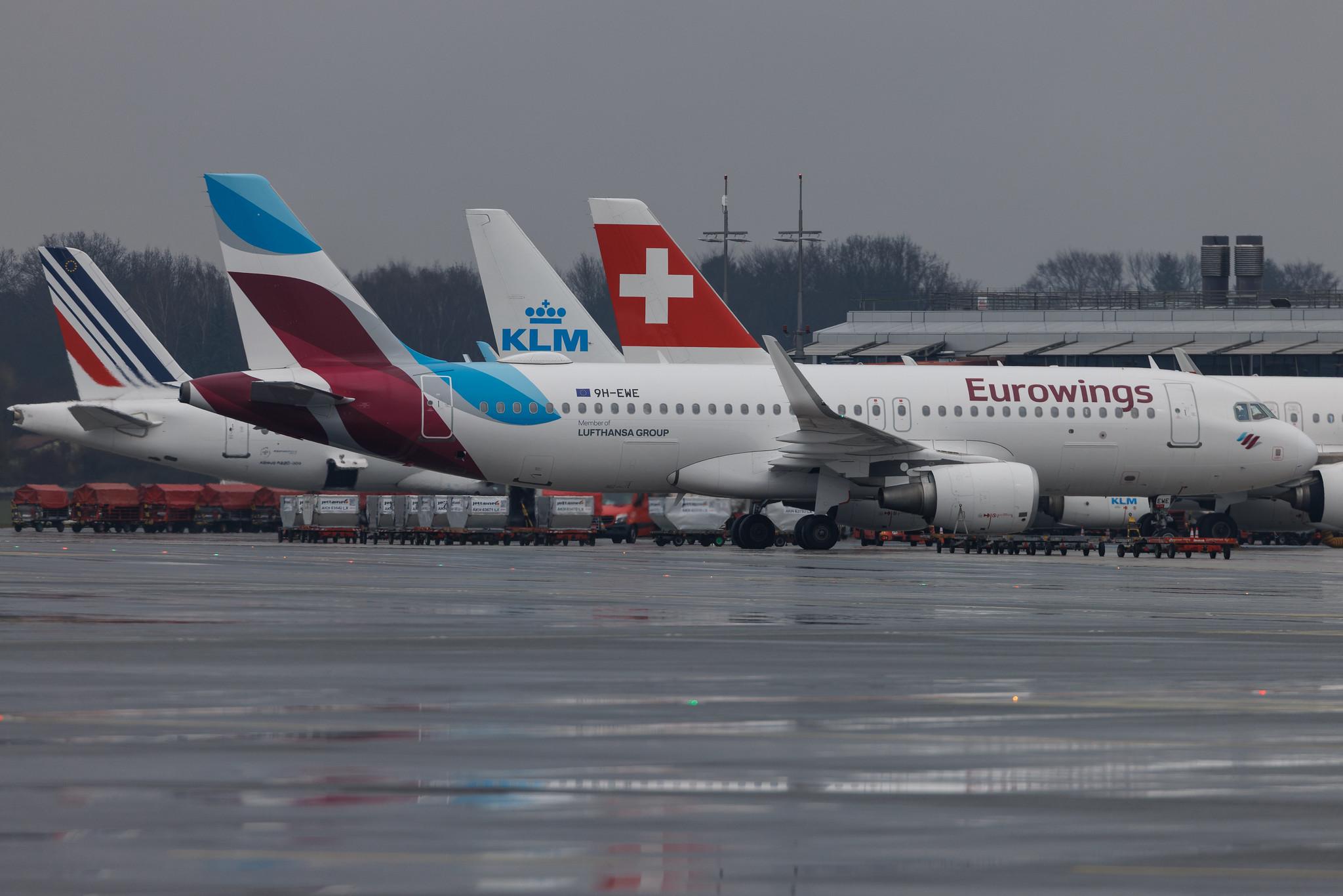 Hamburg Airport: Eurowings (EW / EWG) | Operator: Eurowings Europe | Airbus A320-214 A320 | 9H-EWE | MSN 07056