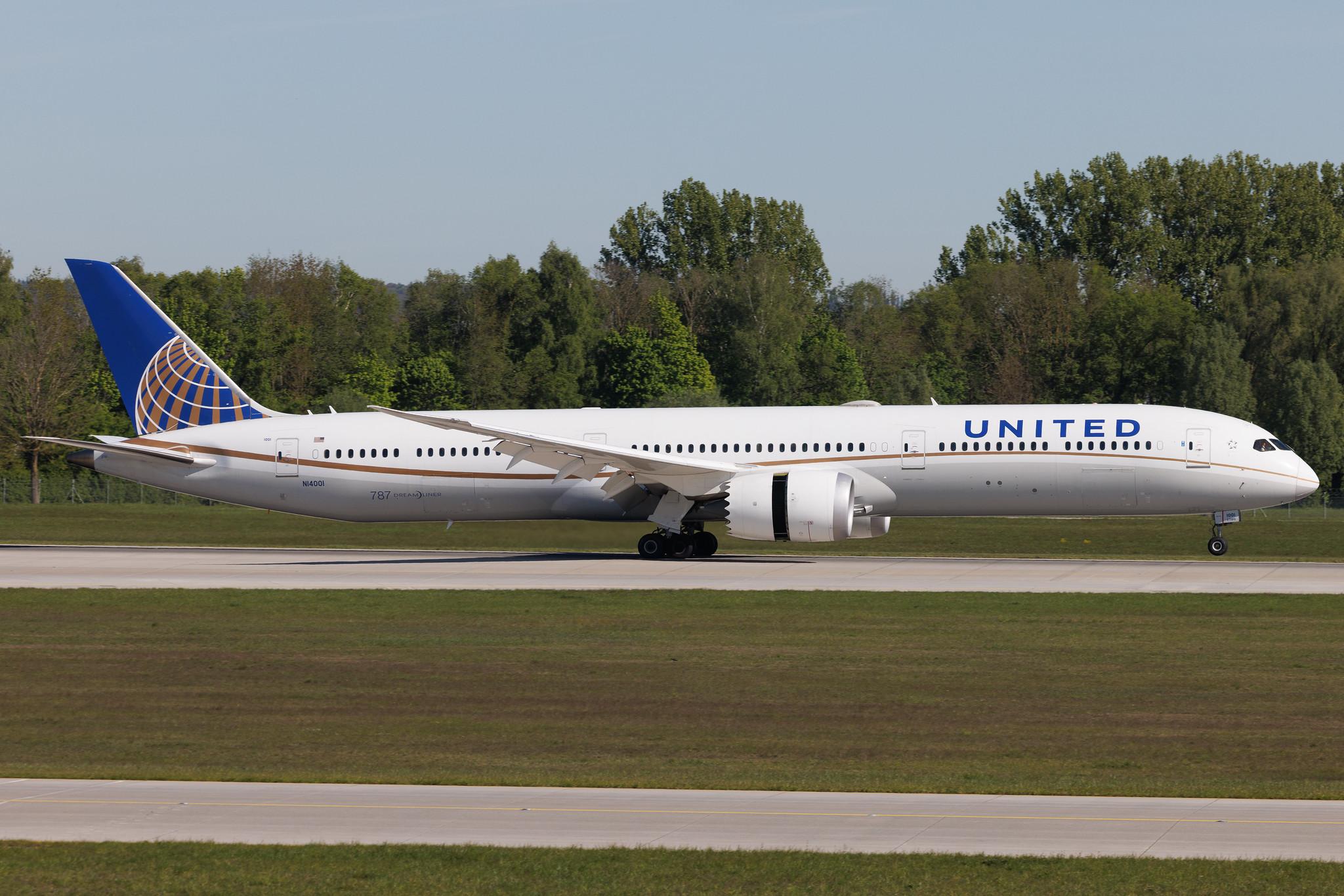 Munich Airport: United Airlines (UA / UAL) | Boeing 787-10 Dreamliner B78X | N14001 | MSN 40936