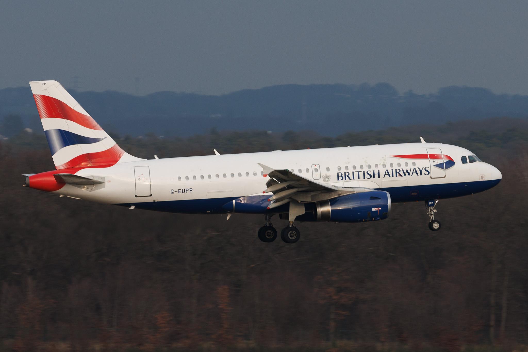 Köln Bonn Airport: British Airways (BA / BAW) | Airbus A319-131 A319 | G-EUPP | MSN 1295