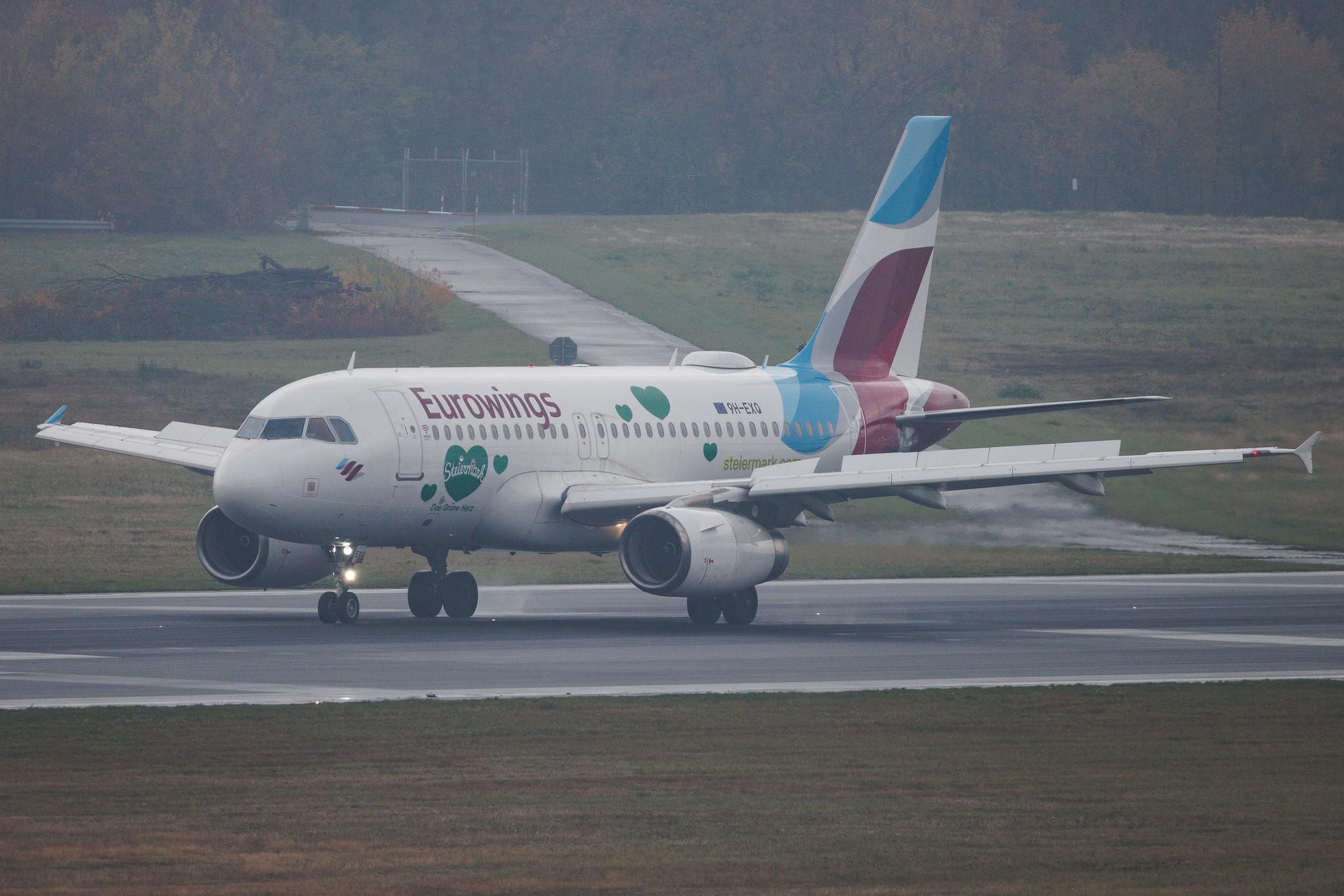 Köln Bonn Airport: Eurowings (EW / EWG) | Livery: Steiermark Sticker | Operator: Eurowings Europe | Airbus A319-132 A319 | 9H-EXQ | MSN 04256