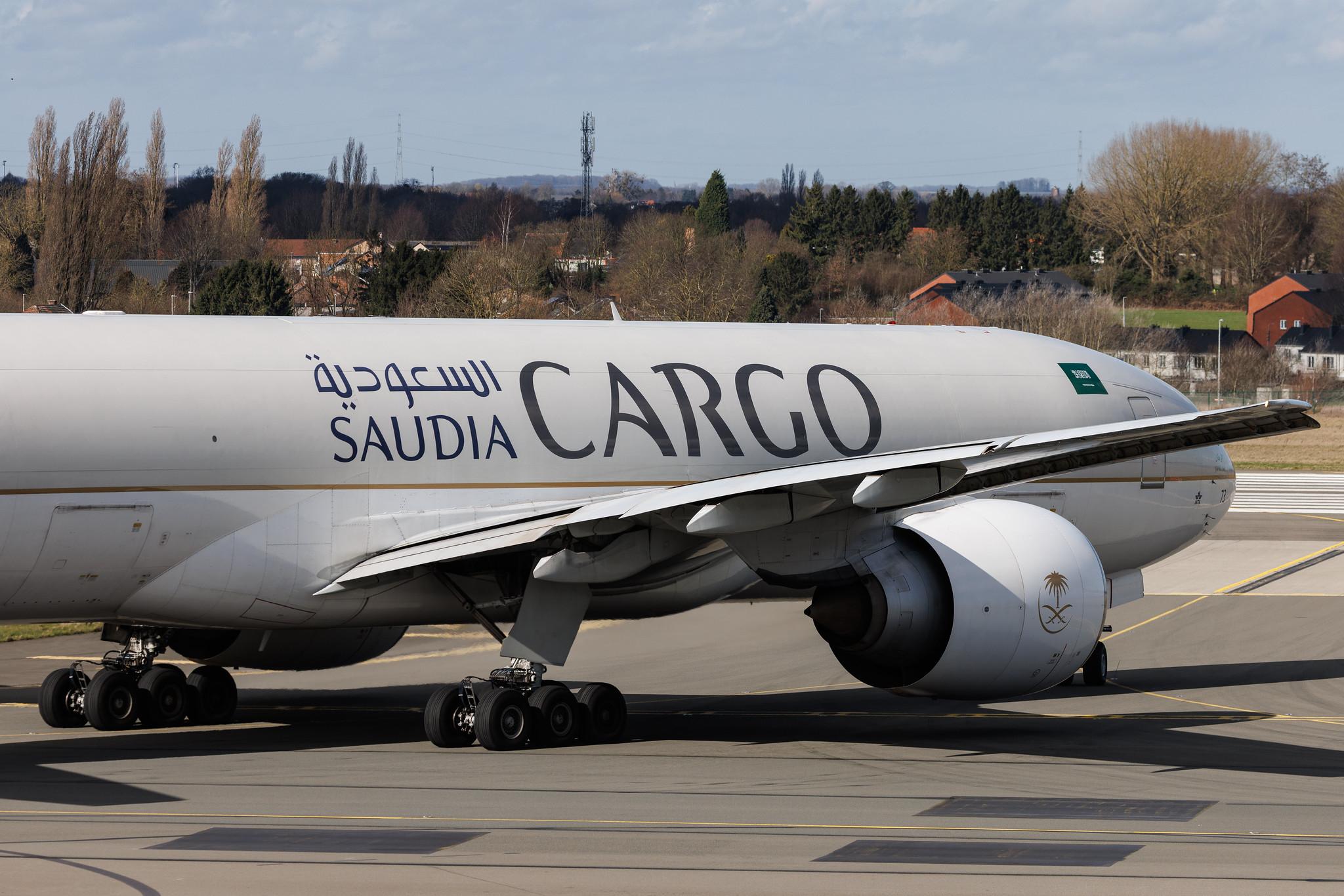 Liege Airport: Saudia Cargo (SV / SVA) | Operator: Saudia | Boeing 777-FFG B77L | HZ-AK73 | MSN 60339
