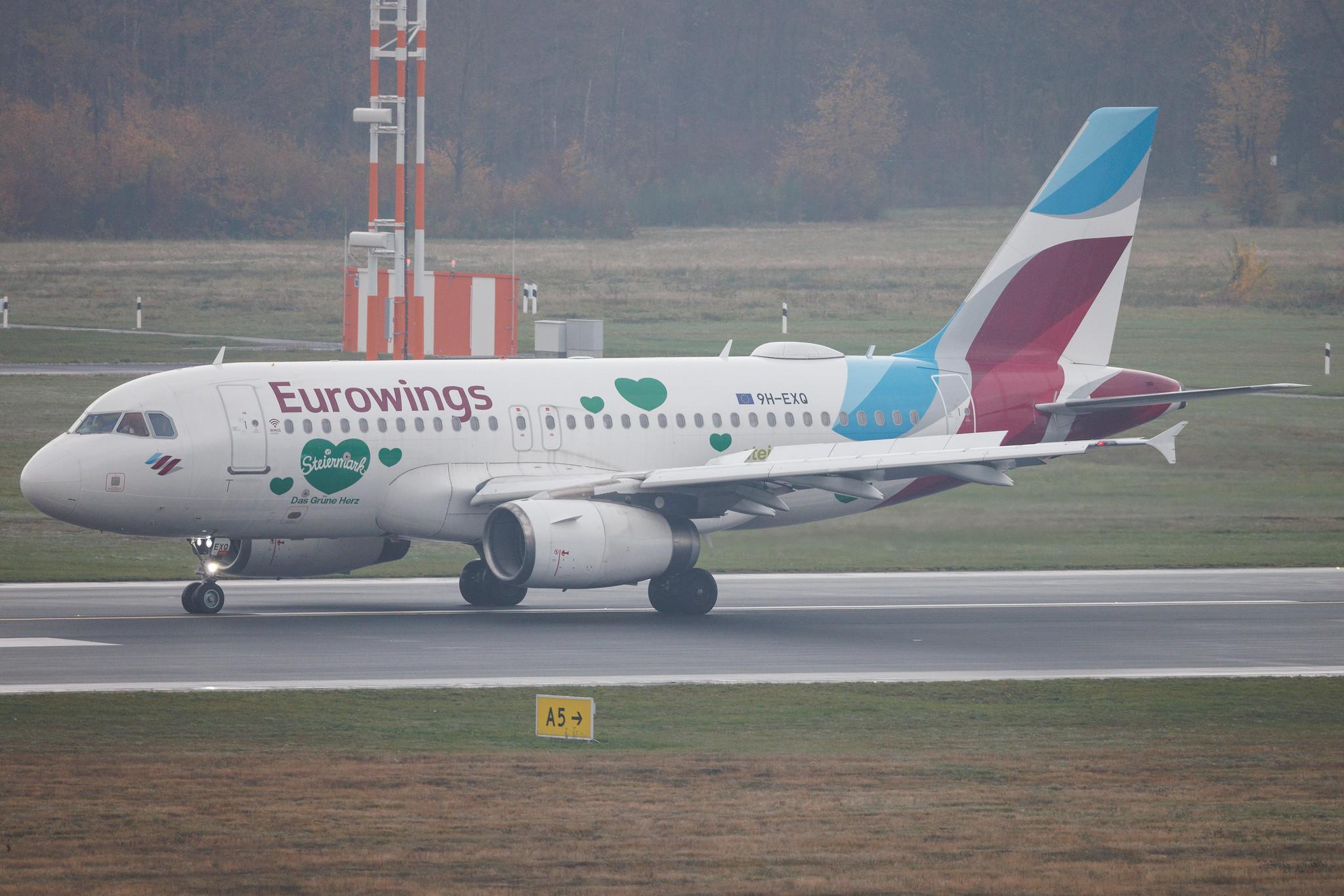 Köln Bonn Airport: Eurowings (EW / EWG) | Livery: Steiermark Sticker | Operator: Eurowings Europe | Airbus A319-132 A319 | 9H-EXQ | MSN 04256