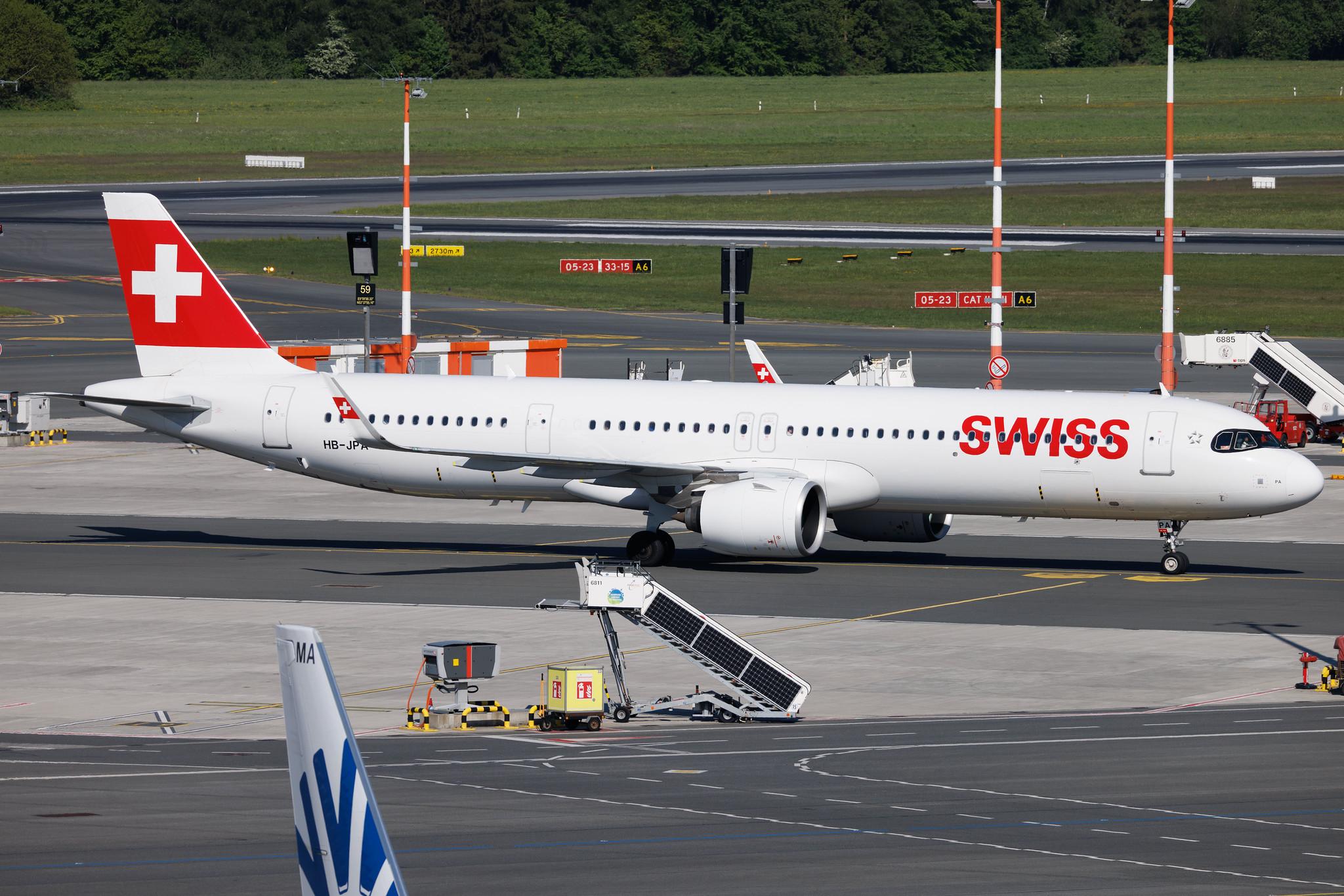 Hamburg Airport: Swiss (LX / SWR) | Airbus A321-271NX A21N | HB-JPA | MSN 09417