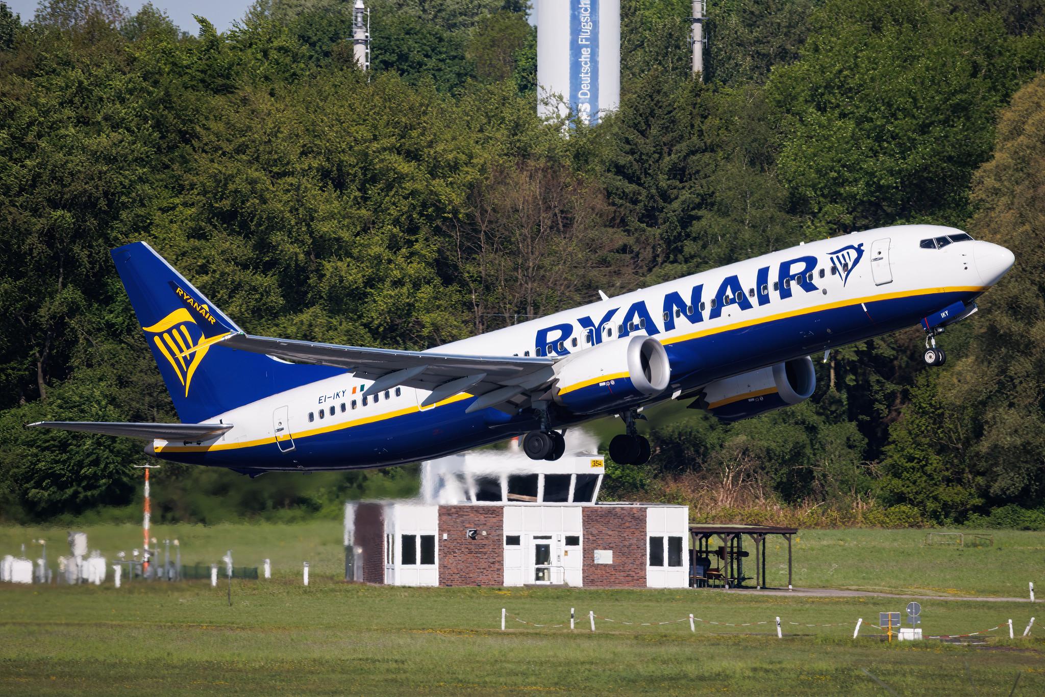Hamburg Airport: Ryanair (FR / RYR) | Boeing 737 MAX 8-200 B38M | EI-IKY | MSN 62387