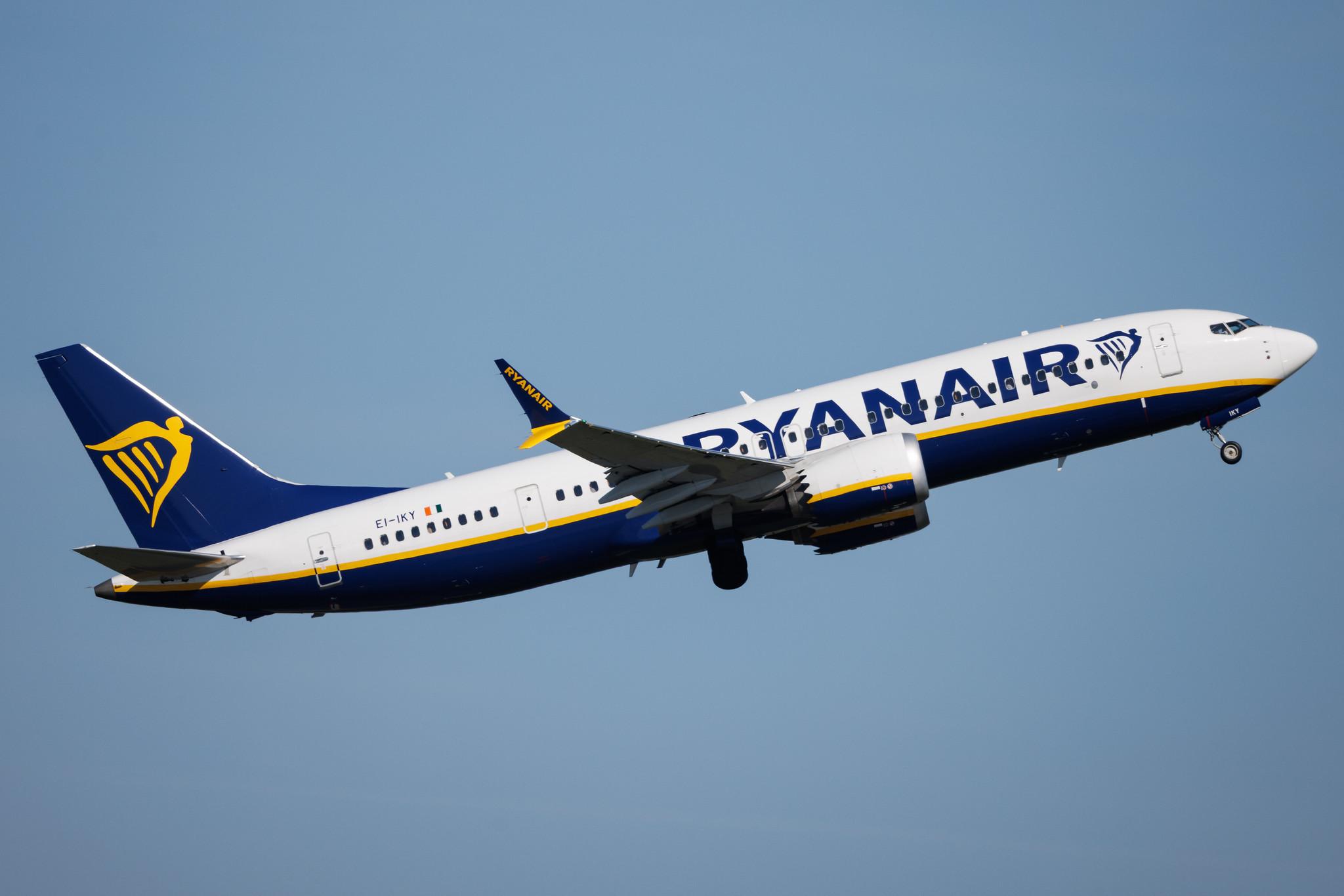 Hamburg Airport: Ryanair (FR / RYR) | Boeing 737 MAX 8-200 B38M | EI-IKY | MSN 62387