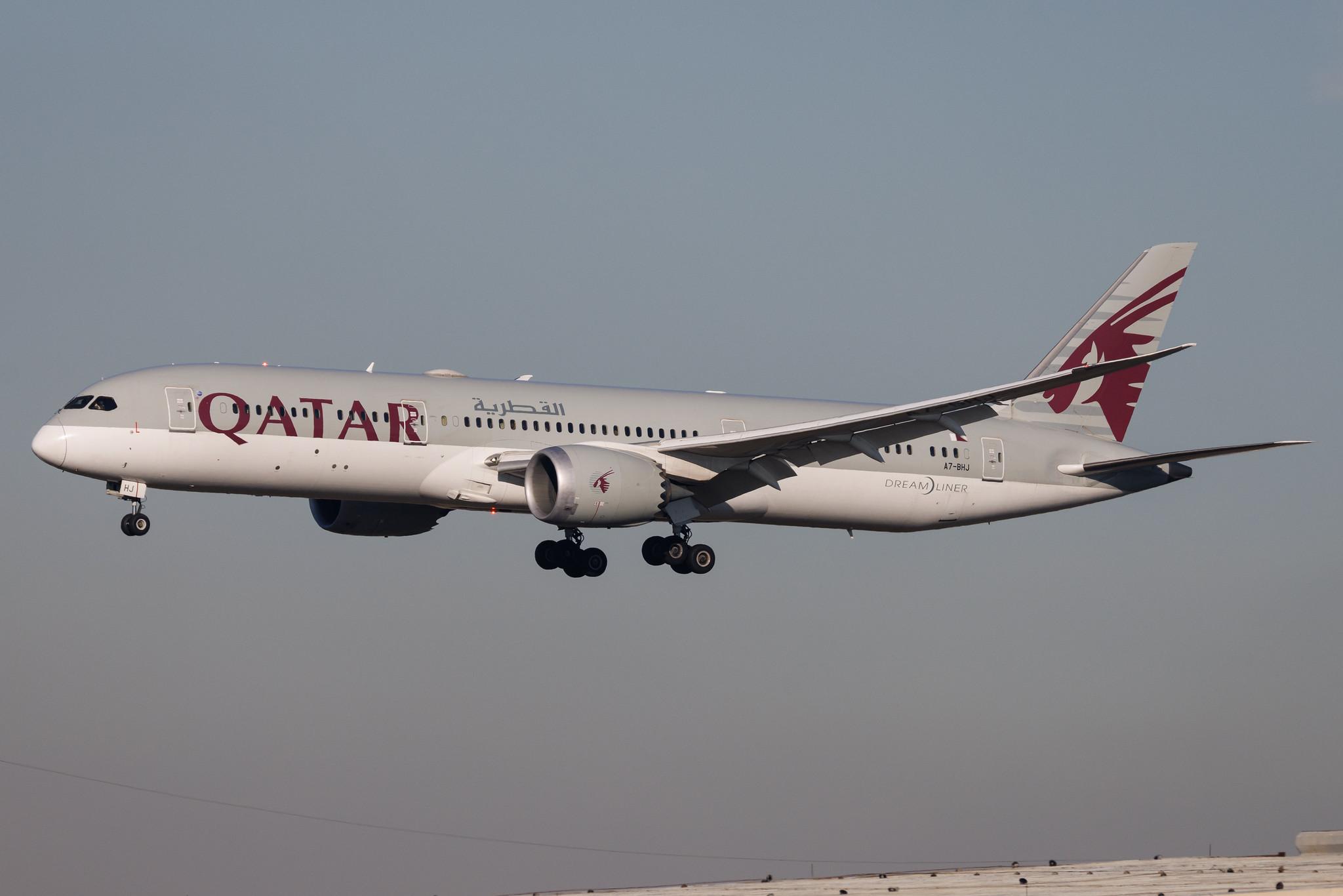 Frankfurt Airport: Qatar Airways (QR / QTR) | Boeing 787-9 Dreamliner B789 | A7-BHJ | MSN 64212