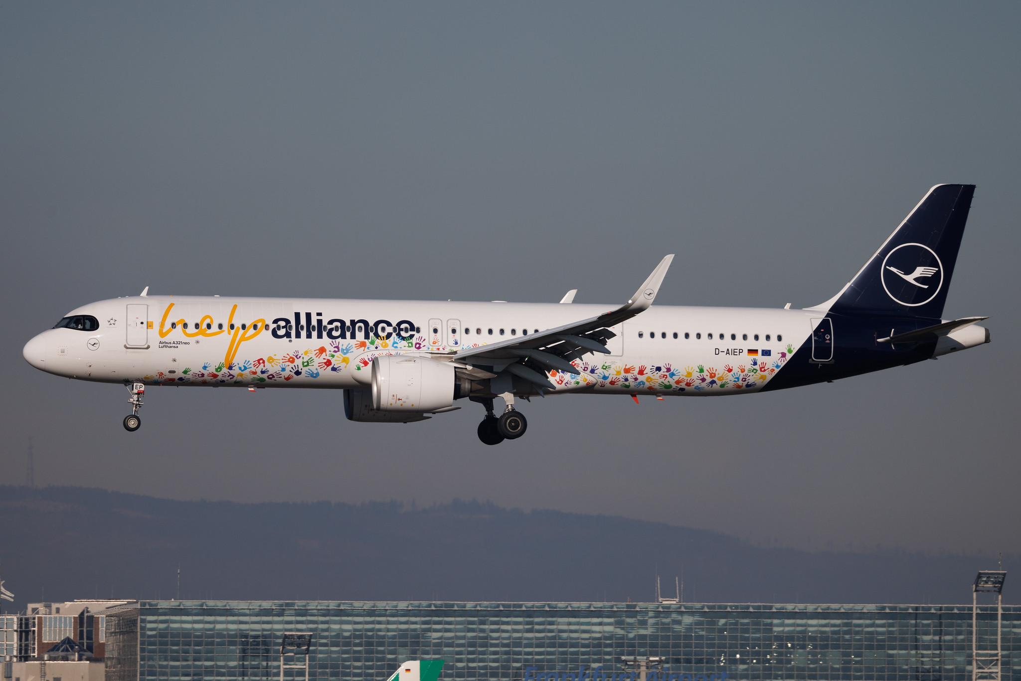 Frankfurt Airport: Lufthansa (LH / DLH) | Livery: Help Alliance Livery | Airbus A321-271NX A21N | D-AIEP | MSN 11027
