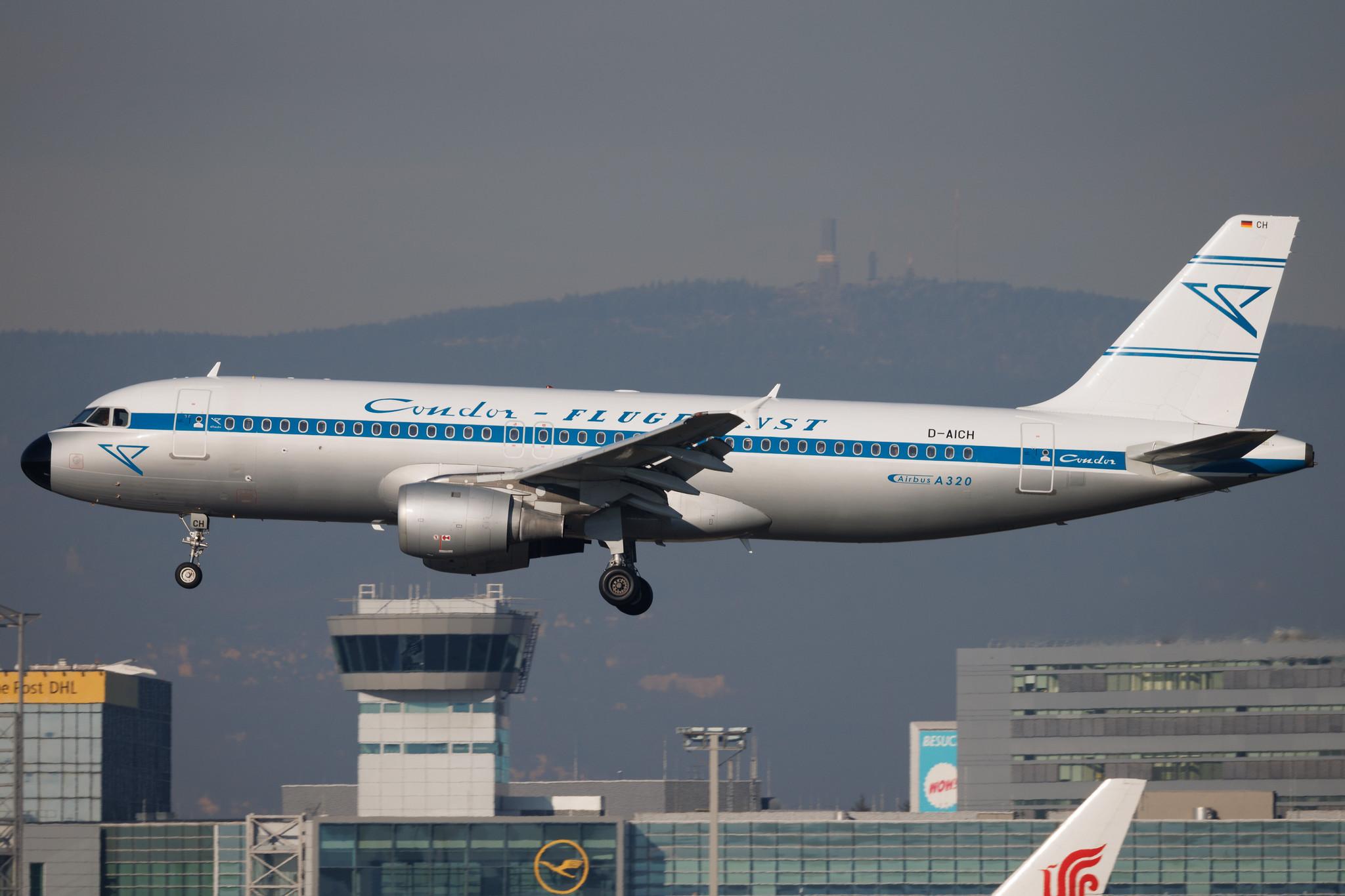 Frankfurt Airport: Condor (DE / CFG) | Livery: Retro Livery | Airbus A320-212 A320 | D-AICH | MSN 0971
