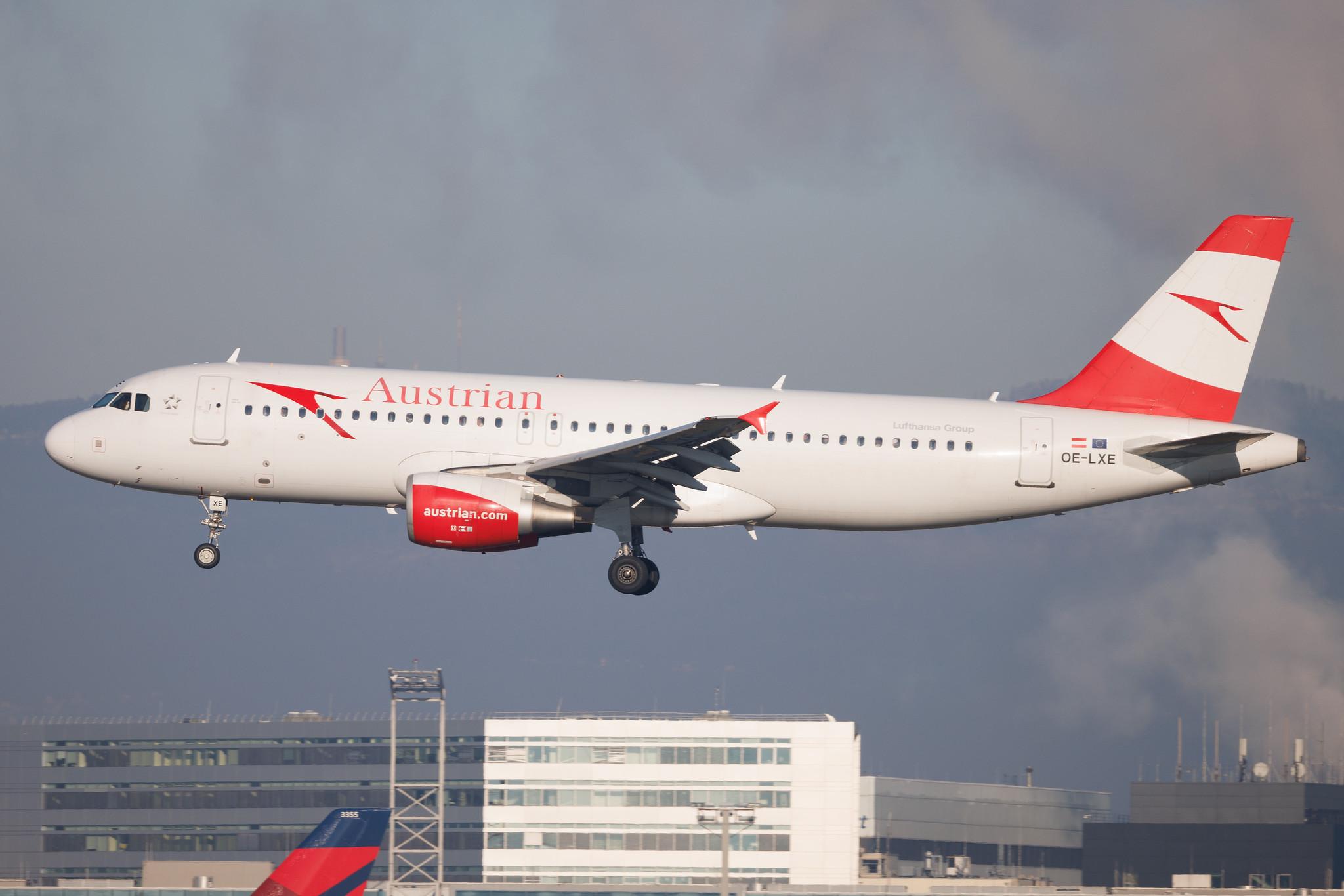 Frankfurt Airport: Austrian Airlines (OS / AUA) | Airbus A320-216 A320 | OE-LXE | MSN 3532