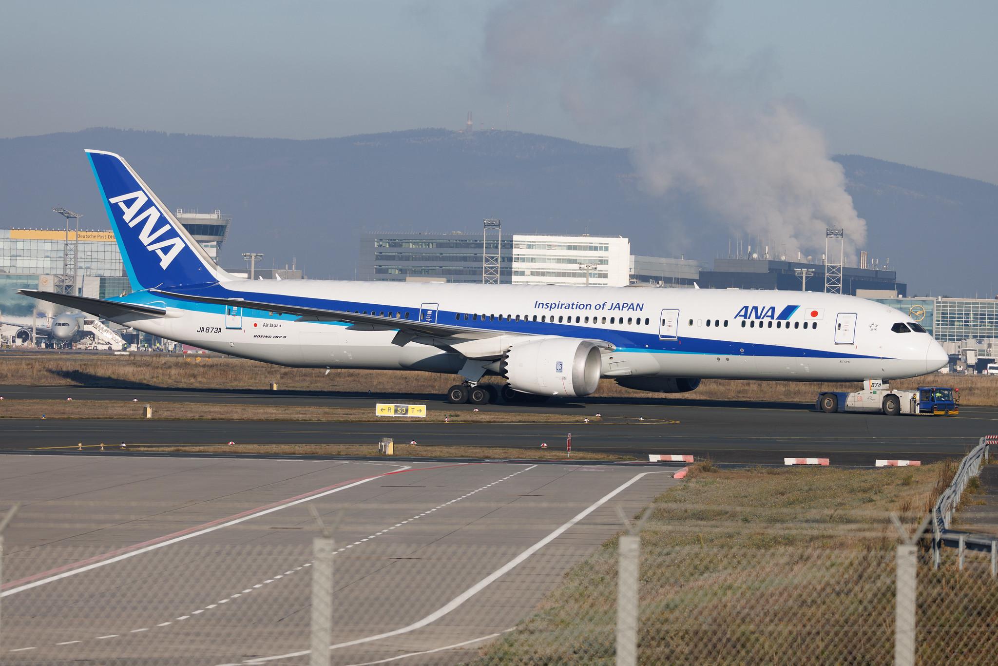 Frankfurt Airport: All Nippon Airways (NH / ANA) | Operator: Air Japan | Boeing 787-9 Dreamliner B789 | JA873A | MSN 34530