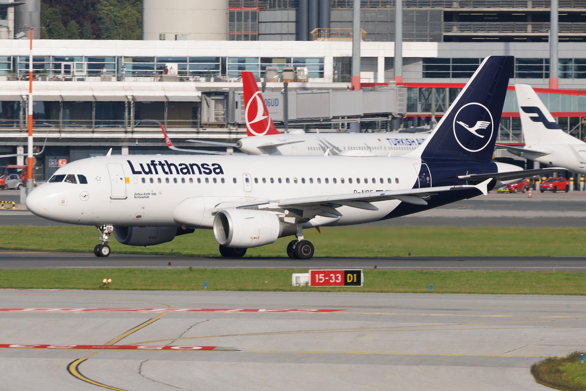 Hamburg Airport: Lufthansa (LH / DLH) | Airbus A319-112 A319 | D-AIBE | MSN 4511