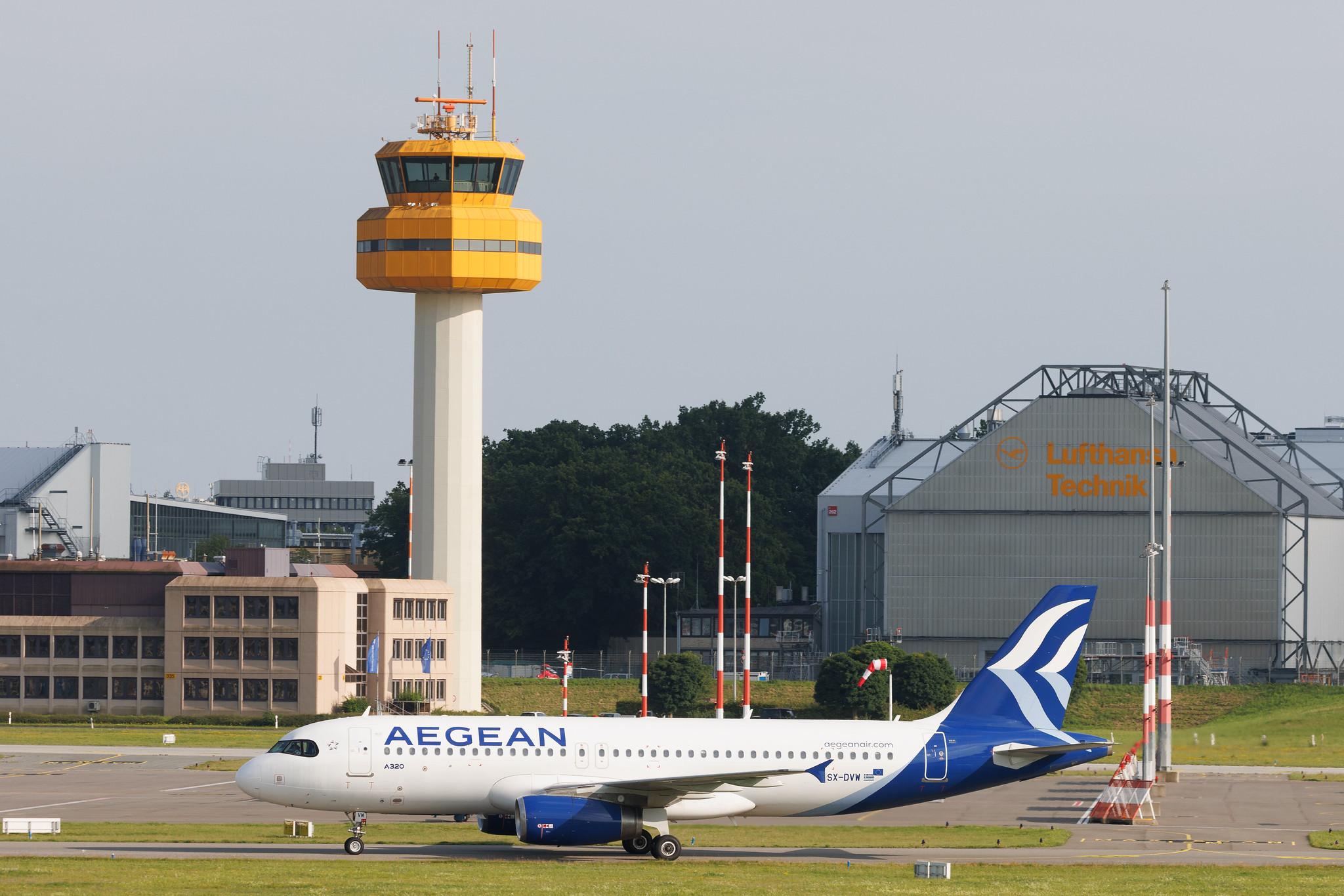 Hamburg Airport: Aegean Airlines (A3 / AEE) | Airbus A320-232 A320 | SX-DVW | MSN 3785