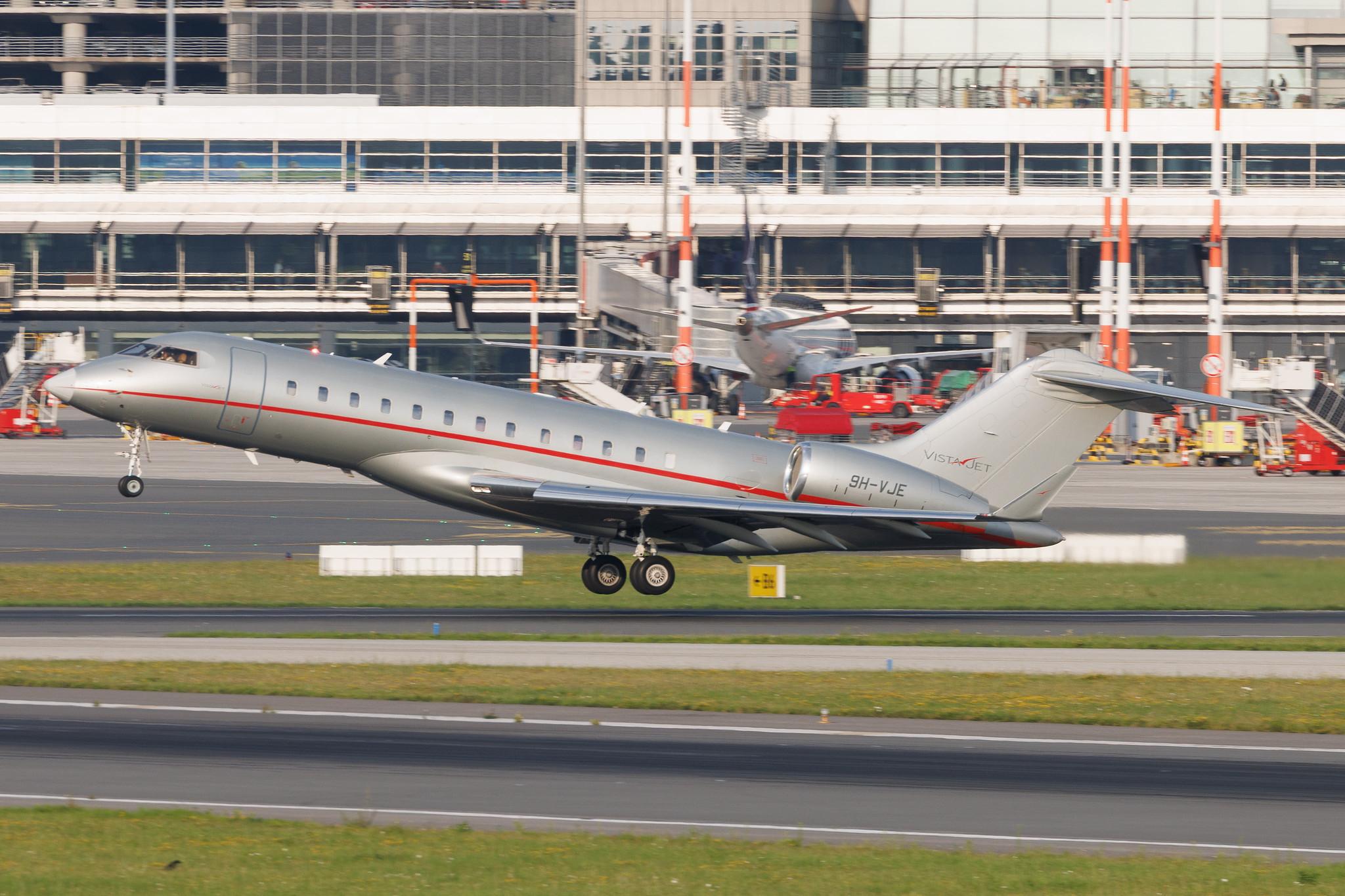 Hamburg Airport: VistaJet (VJT) | Bombardier Global 6000 GLEX | 9H-VJE | MSN 9502