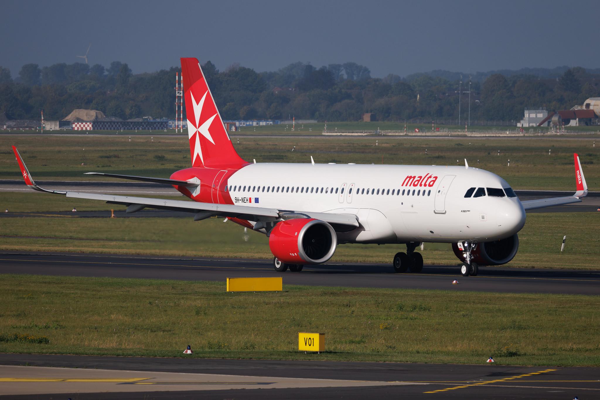Düsseldorf Airport: KM Malta Airlines (KM / KMM) | Airbus A320-251N A20N | 9H-NEH | MSN 12200