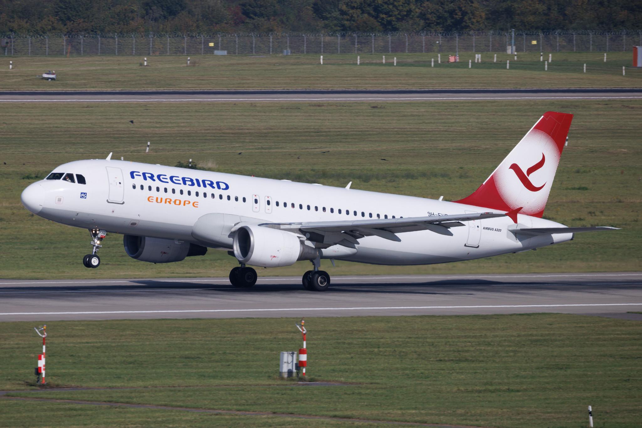 Düsseldorf Airport: Freebird Airlines (FH / FHY)| Airbus A320-214 A320 | 9H-FHB | MSN 3025