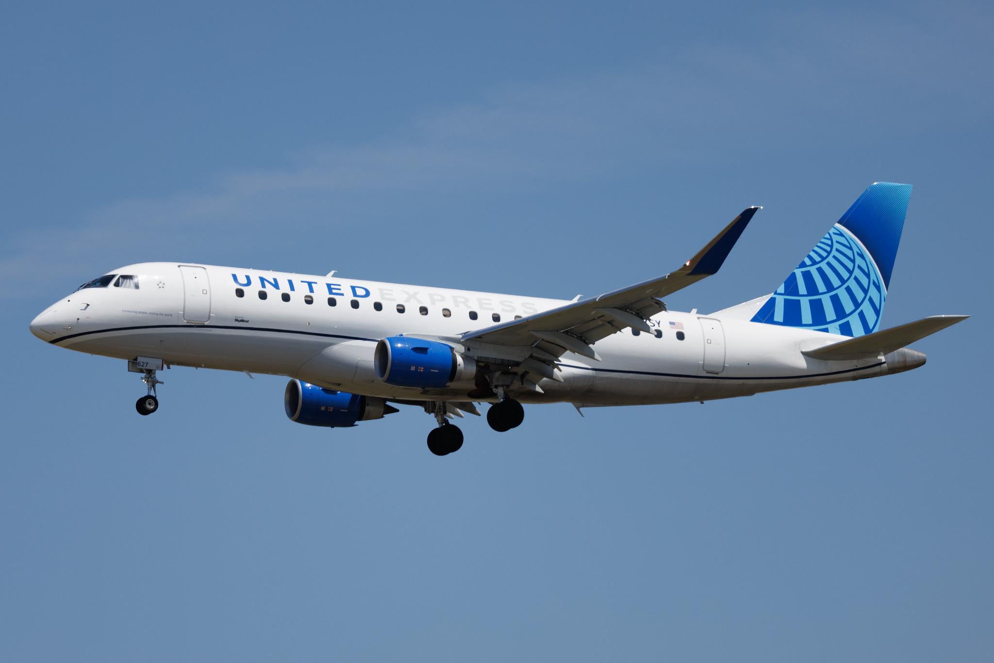 Los Angeles International Airport: United Express (UA / UAL) | Operator: SkyWest Airlines | Embraer E175LL E75L | N627SY | MSN 17000980