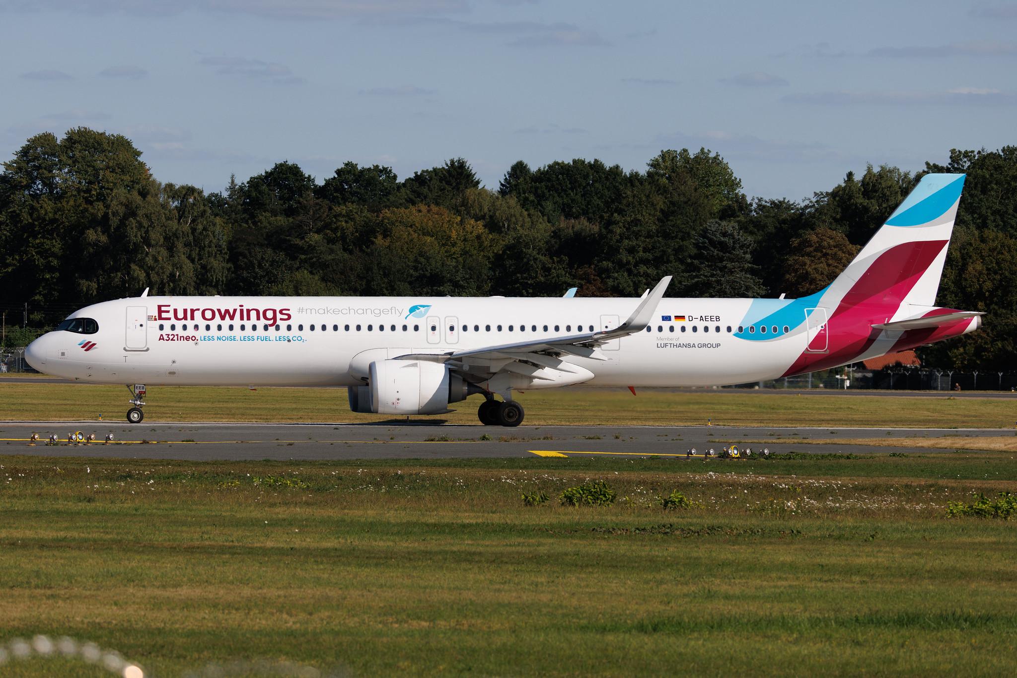 Hamburg Airport: Eurowings (EW / EWG) | Airbus A321-251NX A21N | D-AEEB | MSN 11448