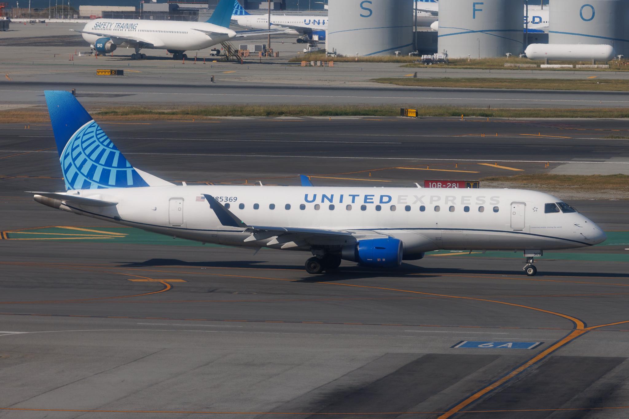 San Francisco International Airport: United Express (UA / UAL) | Operator: SkyWest Airlines | Embraer E175LL E75L | N85369 | MSN 17000863