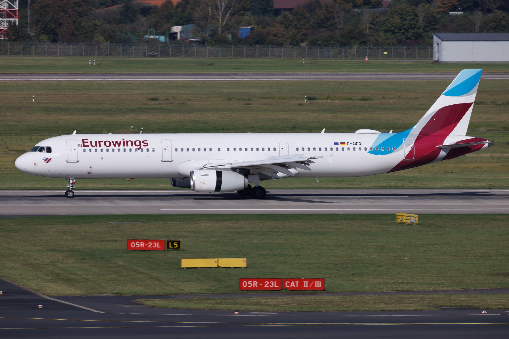 Düsseldorf Airport: Eurowings (EW / EWG) | Airbus A321-231 A321 | D-AIDQ | MSN 5028