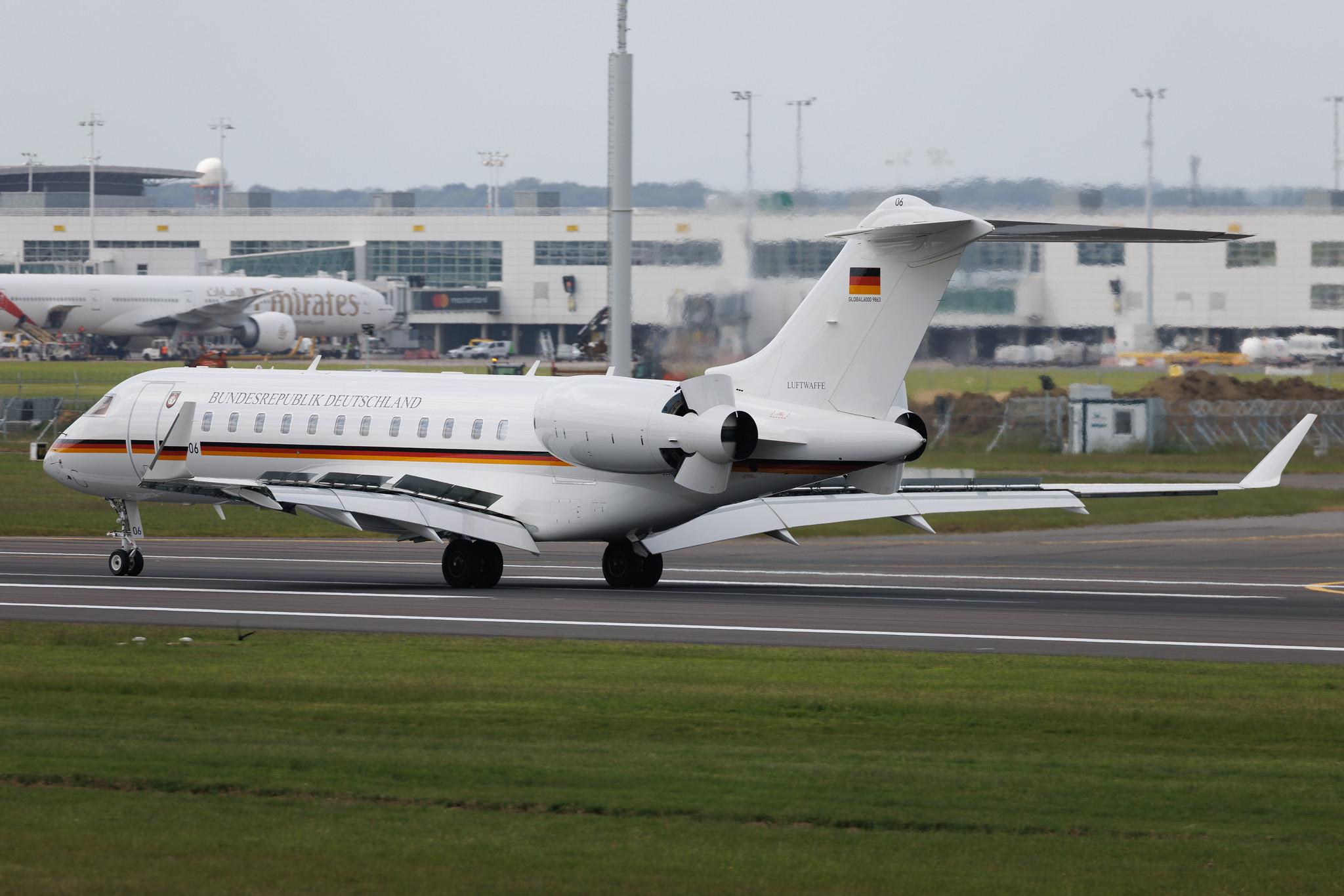 Brussels Airport: German Air Force ( / GAF) | Bombardier BD-700-1A10 Global 6000 GLEX | 14+06 | MSN 9863