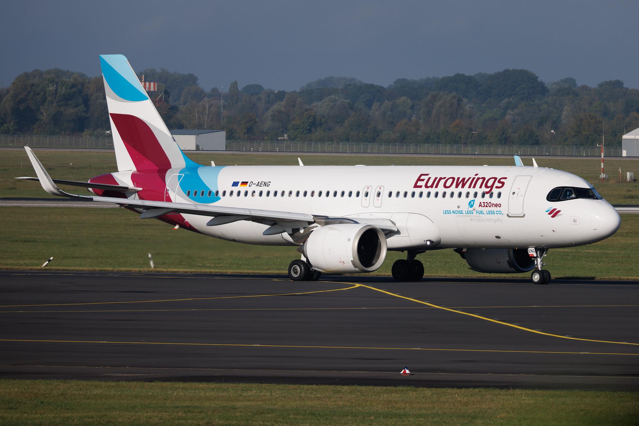 Düsseldorf Airport: Eurowings (EW / EWG) | Airbus A320-251N A20N | D-AENG | MSN 10970