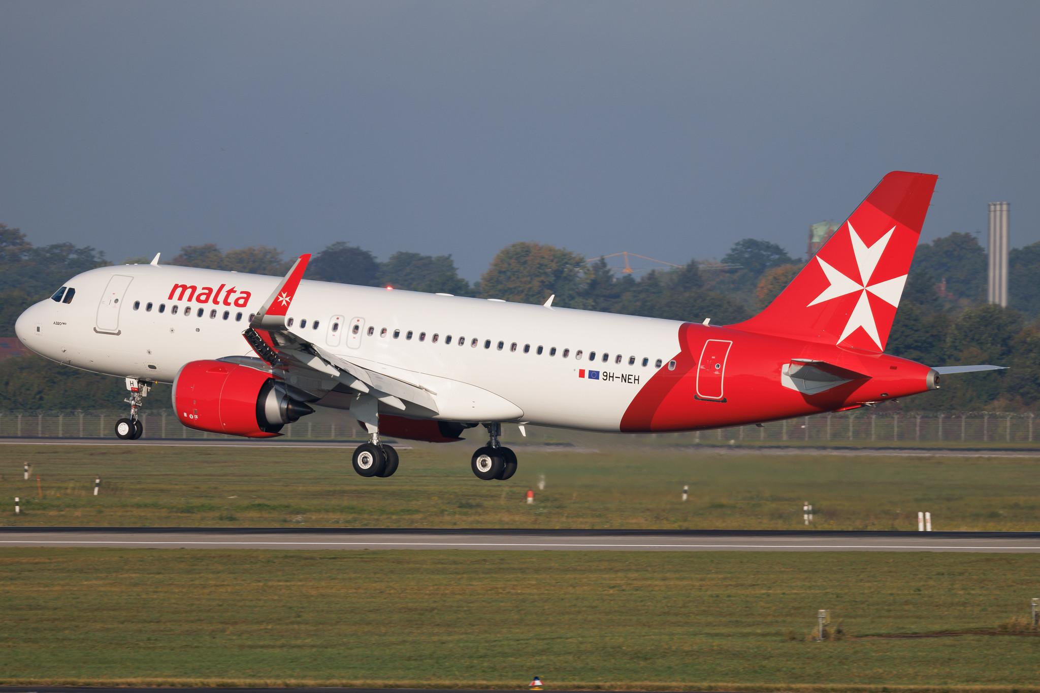 Düsseldorf Airport: KM Malta Airlines (KM / KMM) | Airbus A320-251N A20N | 9H-NEH | MSN 12200