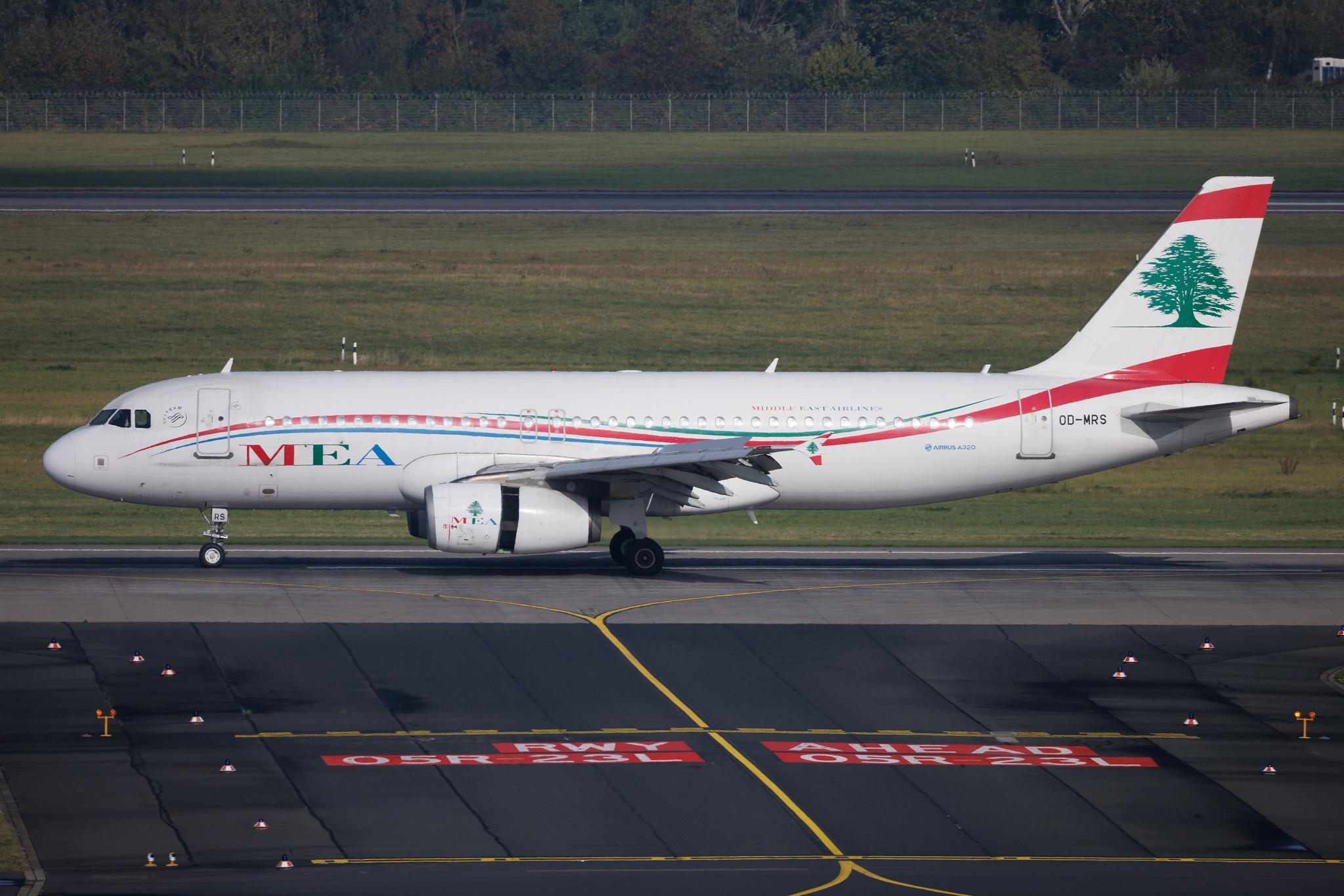 Düsseldorf Airport: MEA (ME / MEA) | Airbus A320-232 A320 | OD-MRS | MSN 03804