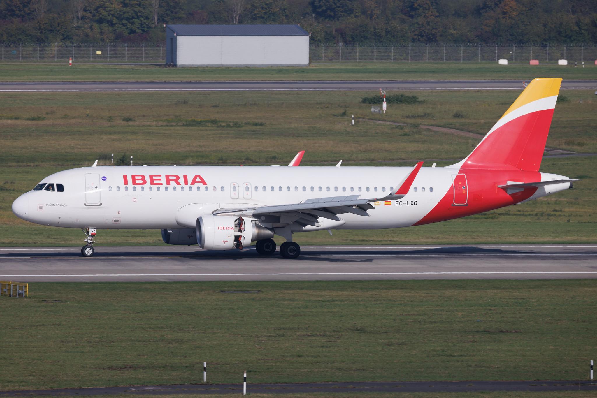 Düsseldorf Airport: Iberia (IB / IBE) | Airbus A320-216 A320 | EC-LXQ | MSN 5692
