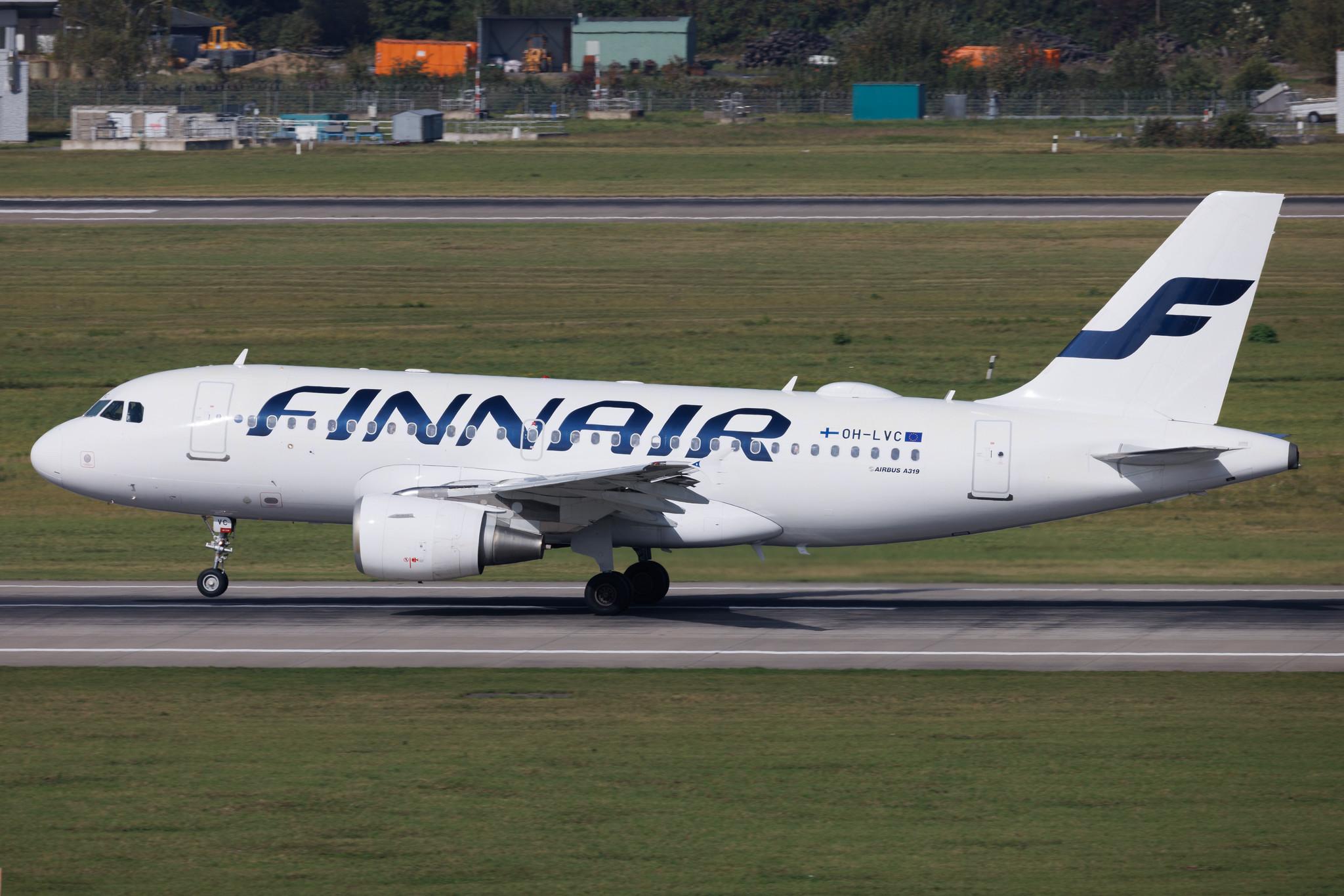 Düsseldorf Airport: Finnair (AY / FIN) | Airbus A319-112 A319 | OH-LVC | MSN 1309