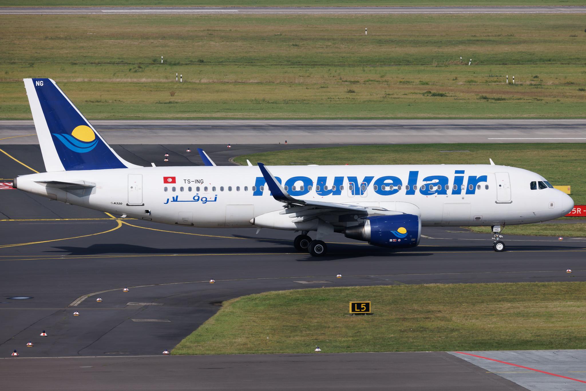 Düsseldorf Airport: Nouvelair (BJ / LBT) | Airbus A320-214 A320 | TS-ING | MSN 05878