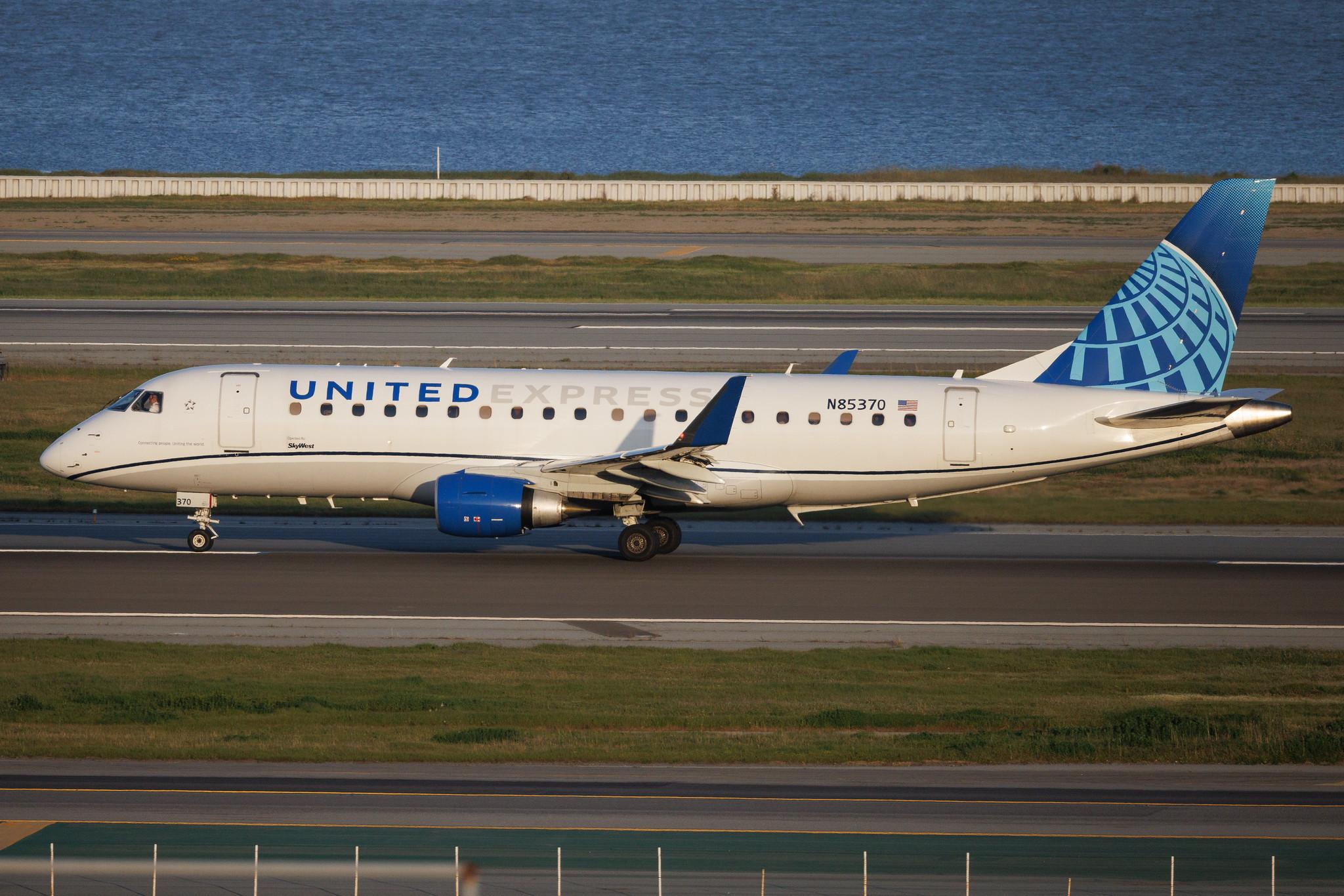 San Francisco International Airport: United Express (UA / UAL) | Operator: SkyWest Airlines |  Embraer E175LL E75L | N85370 | MSN 17000864