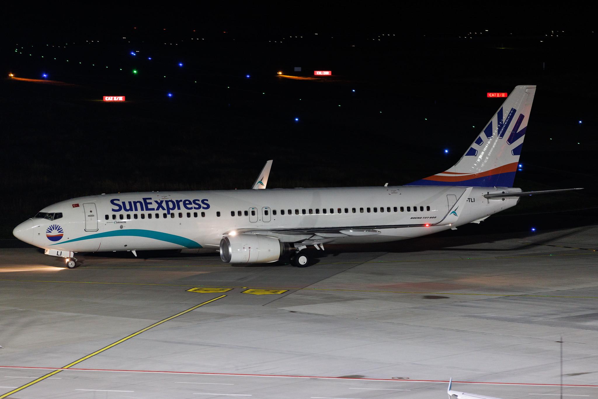 Köln Bonn Airport: SunExpress (XQ / SXS) | Operator: Tailwind Airlines | Boeing 737-8Z9 B738 | TC-TLJ | MSN 34262