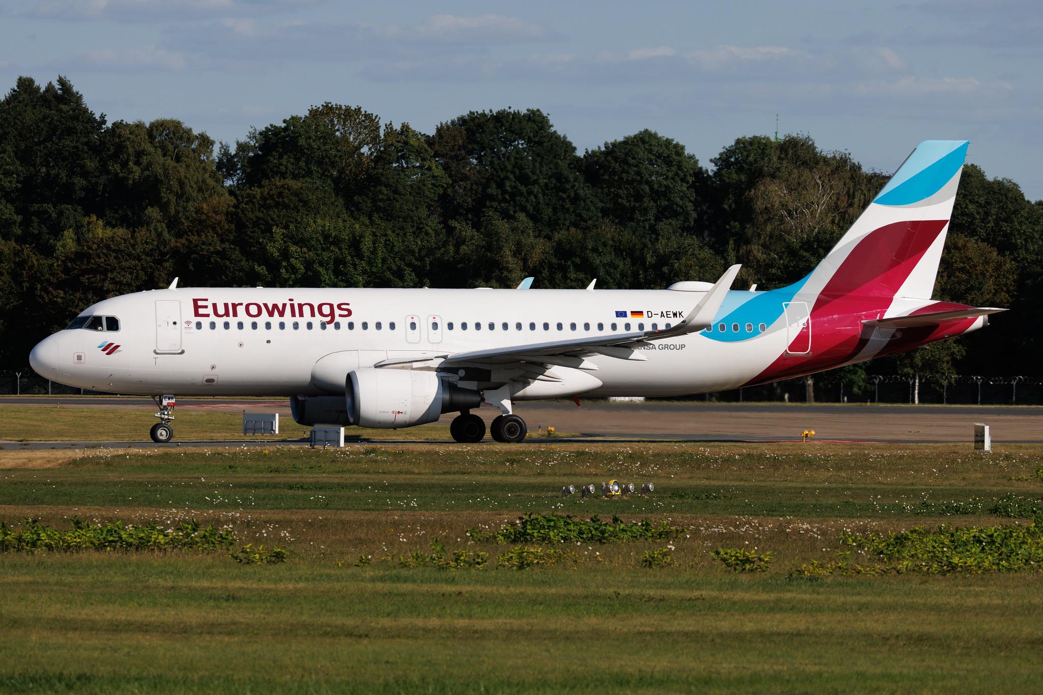 Hamburg Airport: Eurowings (EW / EWG) | Airbus A320-214 A320 | D-AEWK | MSN 7261