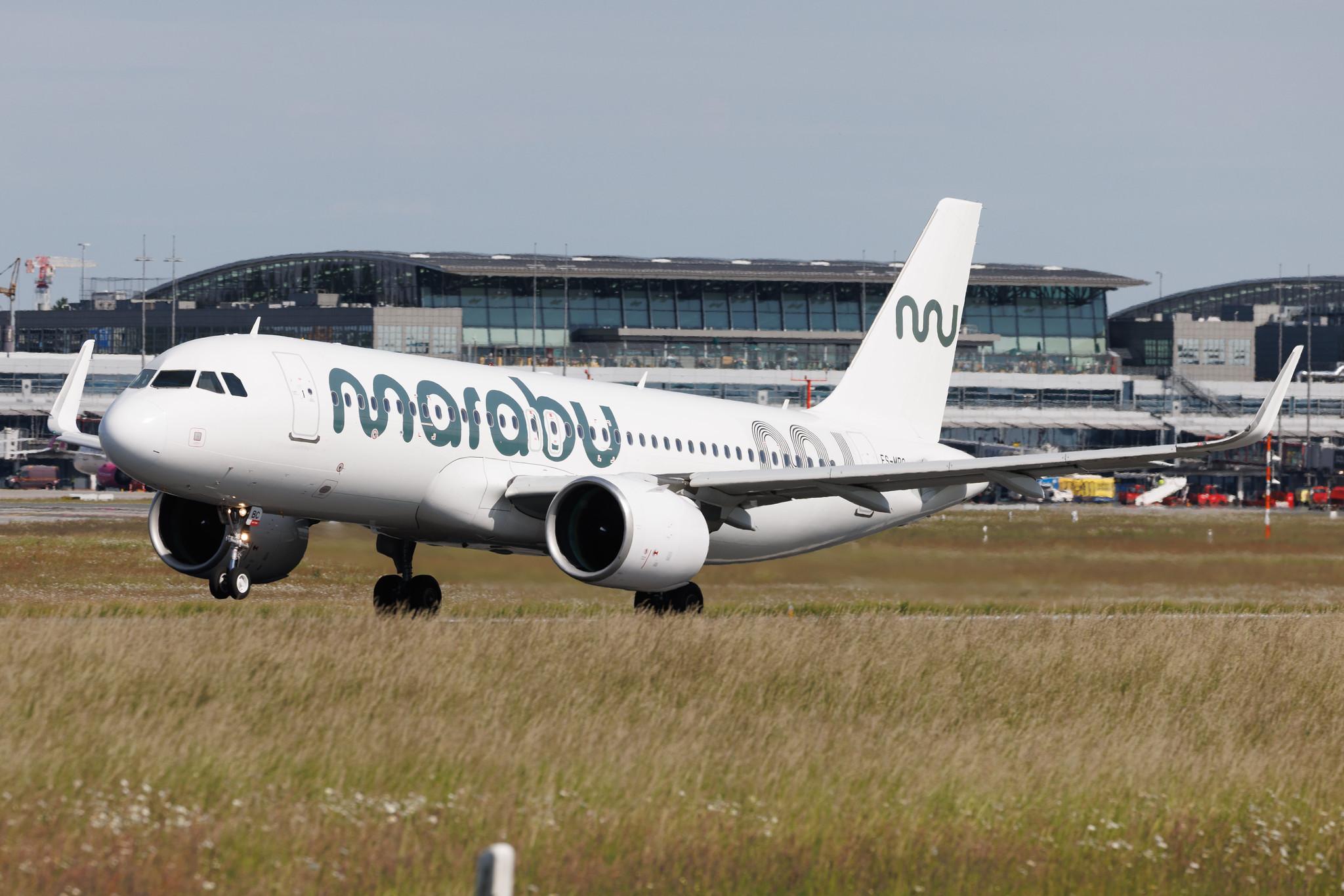 Hamburg Airport: Marabu (DI / MBU) | Operator: Nordica | Airbus A320-271N A20N | ES-MBC | MSN 06967