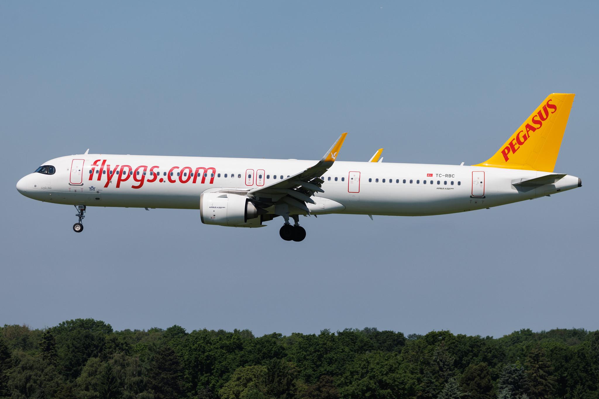 Hamburg Airport: Pegasus (PC / PGT) | Operator: Pegasus Airlines | Airbus A321-251NX A21N | TC-RBC | MSN 09281