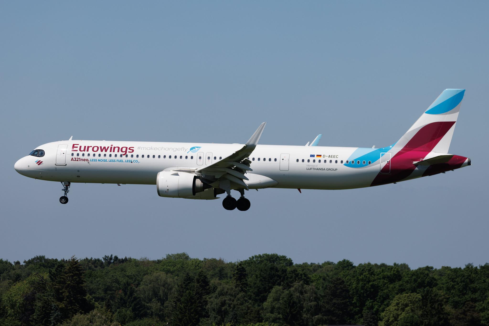 Hamburg Airport: Eurowings (EW / EWG) | Airbus A321-251NX A21N | D-AEEC | MSN 11594