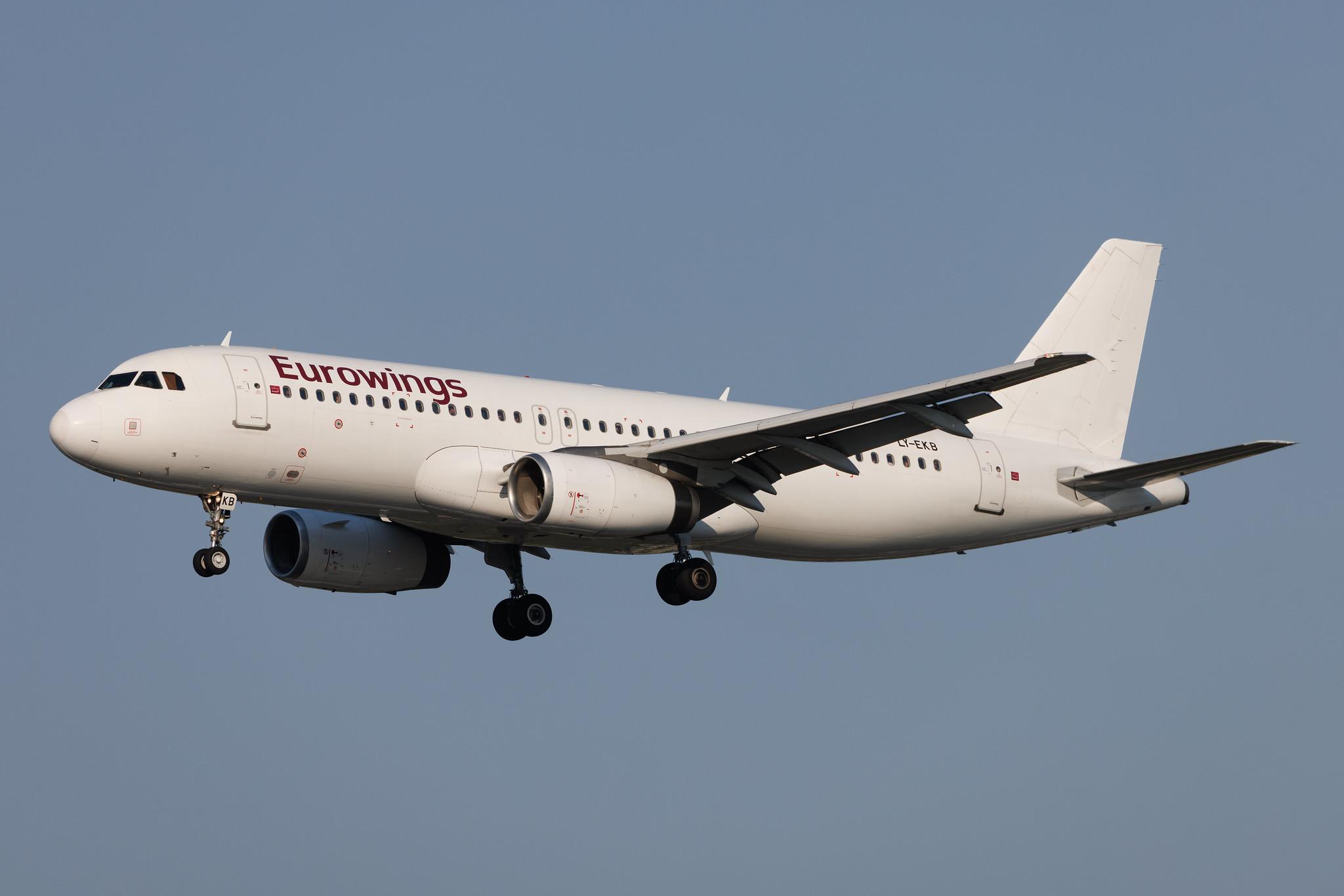 Hamburg Airport: Eurowings (EW / EWG) | Operator: GetJet Airlines | Airbus A320-232 A320 | LY-EKB | MSN 05348