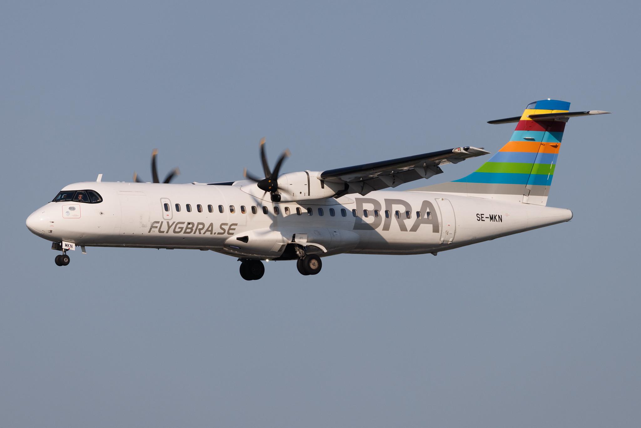 Hamburg Airport: BRA (TF / BRX) | ATR 72-600 AT76 | SE-MKN | MSN 1598