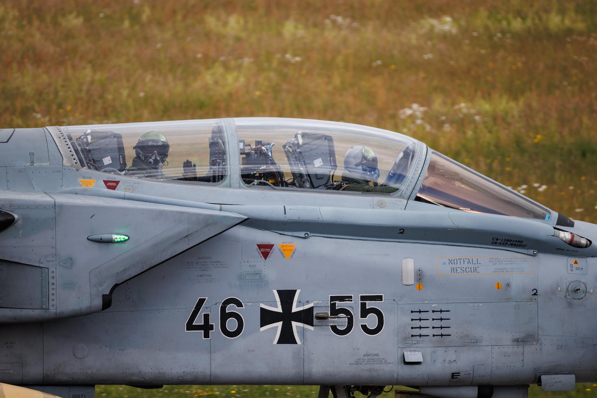 Hamburg Airport: German Air Force (/ GAF) | Panavia Tornado ECR TOR | 46+55 | MSN GS288
