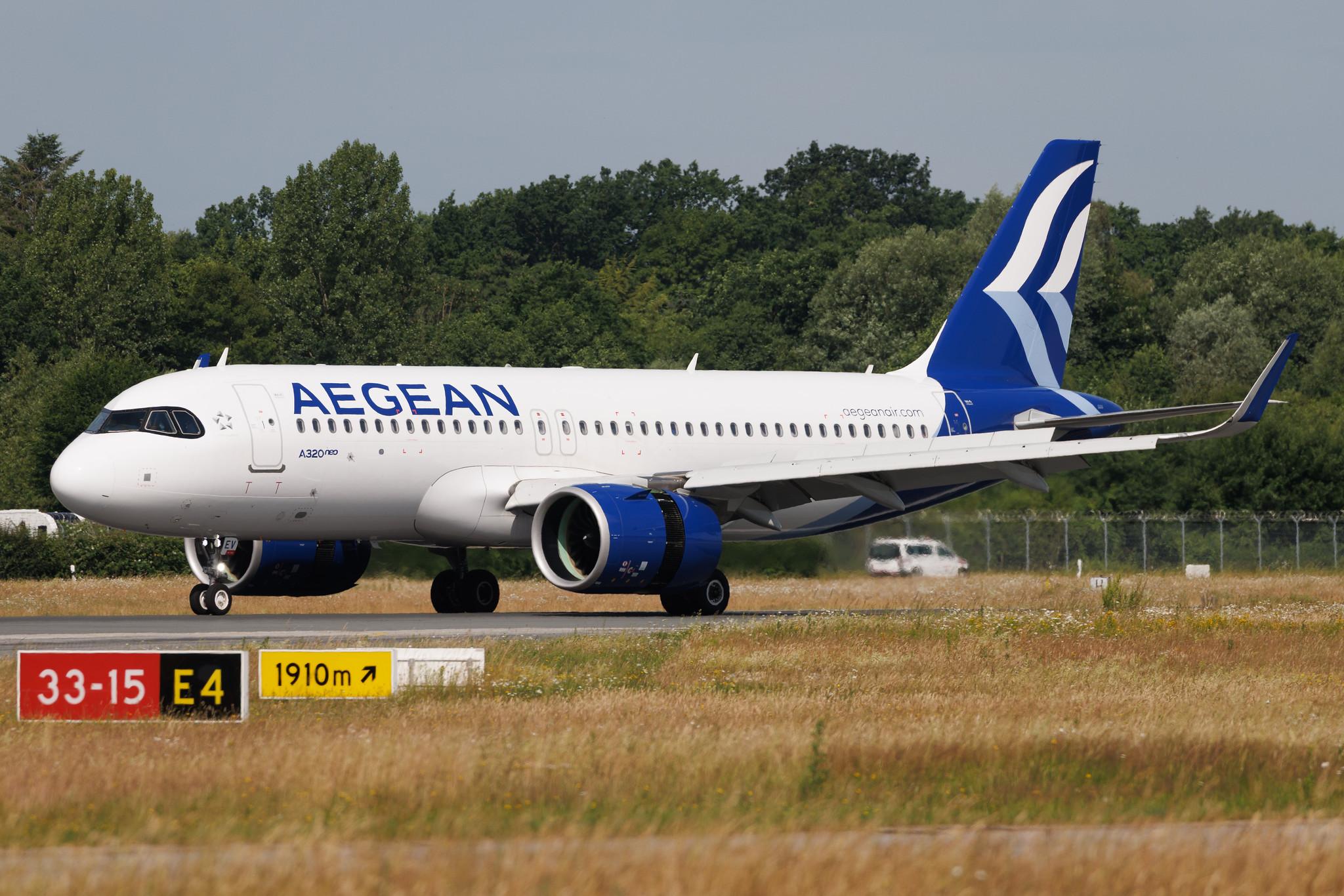 Hamburg Airport: Aegean Airlines (A3 / AEE) | Airbus A320-271N A20N | SX-NEV | MSN 12449
