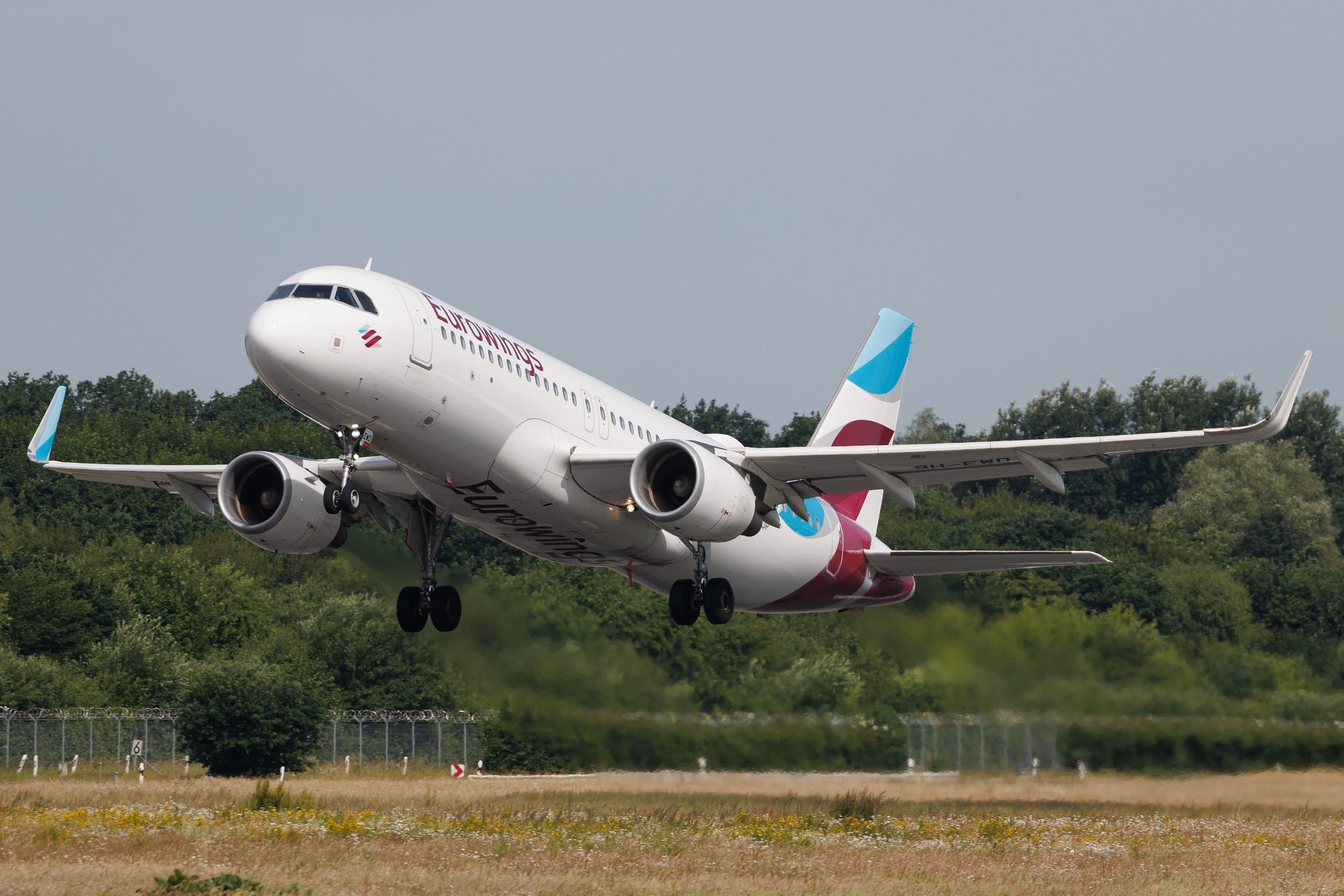 Hamburg Airport: Eurowings (EW / EWG) | Operator: Eurowings Europe | Airbus A320-214 A320 | 9H-EWD | MSN 07019