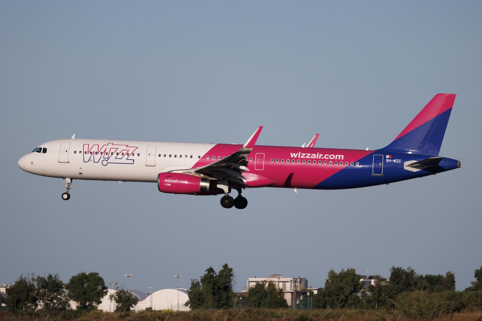 Rome Leonardo da Vinci Fiumicino Airport: Wizz Air (W6 / WZZ) | Operator: Wizz Air Malta | Airbus A321-231 A321 | 9H-WZC | MSN 08879