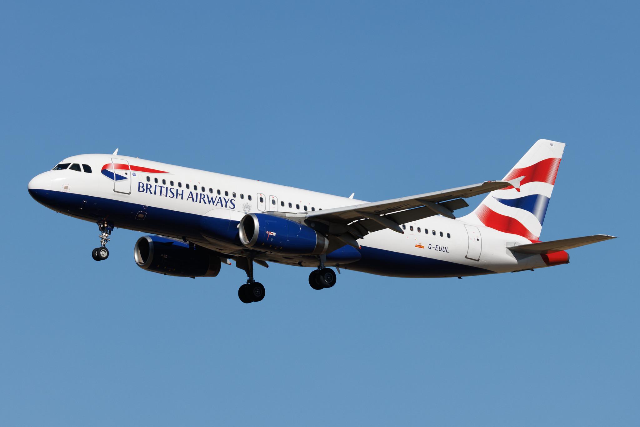 Rome Leonardo da Vinci Fiumicino Airport: British Airways (BA / BAW) | Airbus A320-232 A320 | G-EUUL | MSN 1708