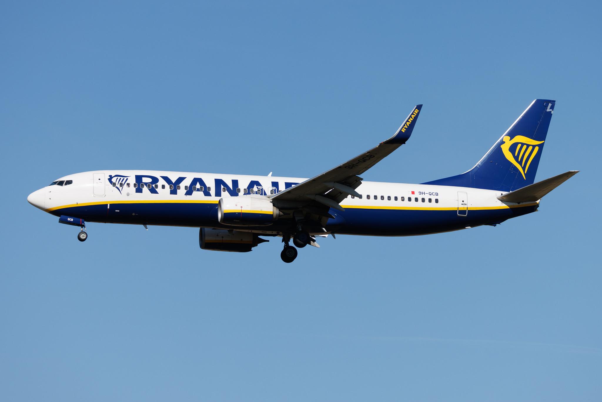 Rome Leonardo da Vinci Fiumicino Airport: Ryanair (FR / RYR) | Operator: Malta Air | Boeing 737-8AS B738 | 9H-QCB | MSN 44723