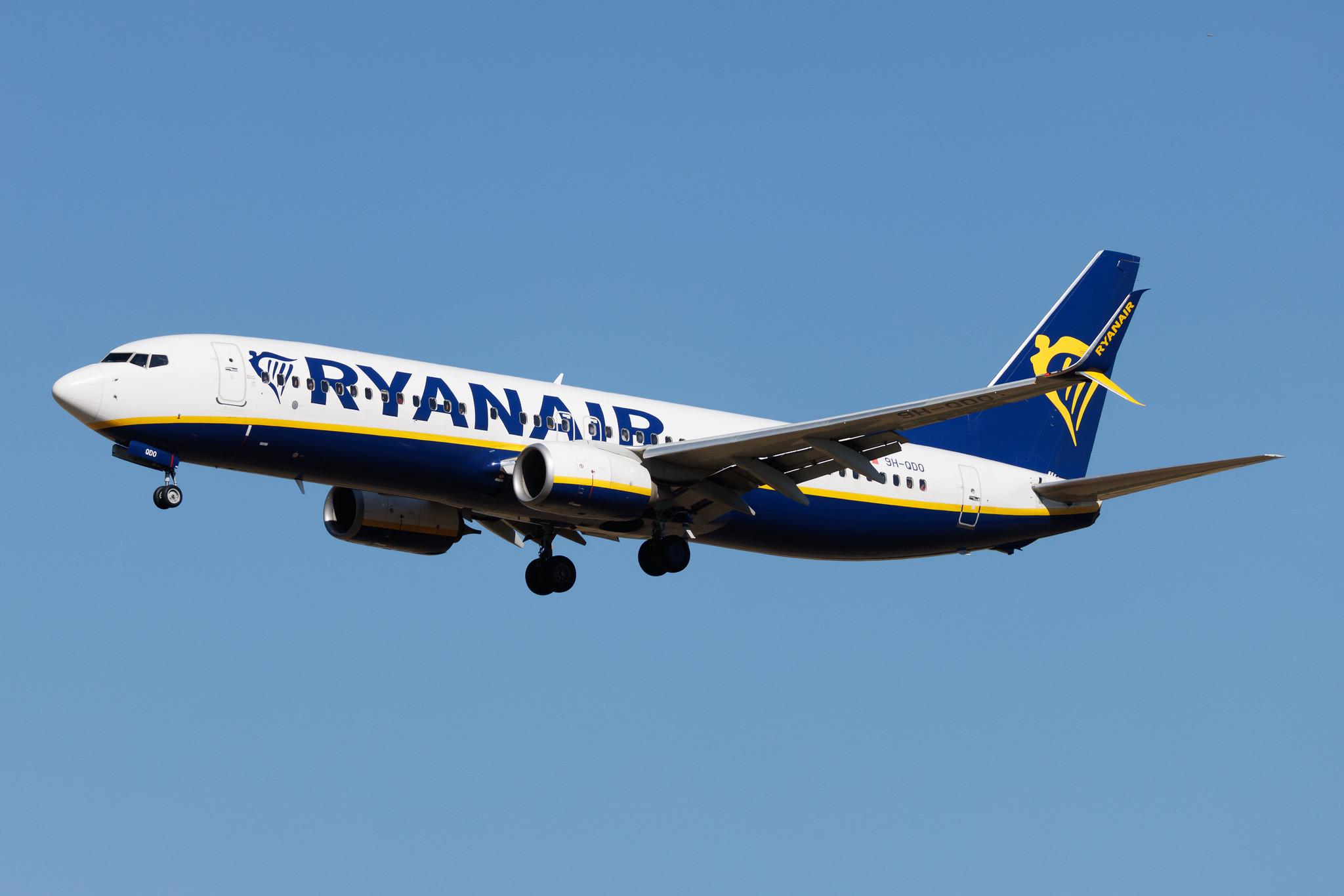 Rome Leonardo da Vinci Fiumicino Airport: Ryanair (FR / RYR) | Operator: Malta Air | Boeing 737-8AS B738 | 9H-QDO | MSN 44764