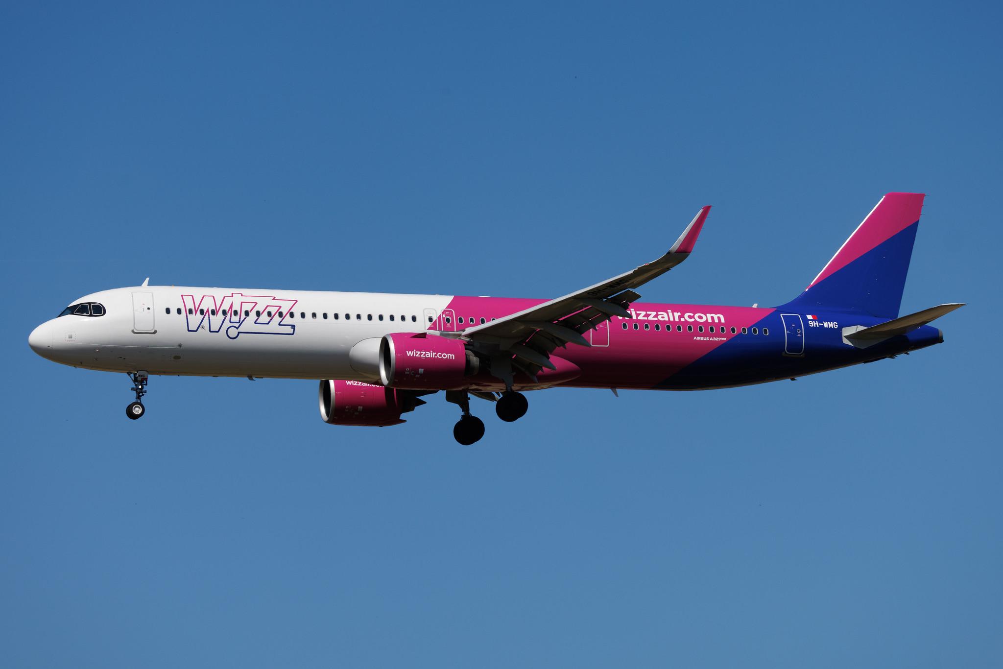 Rome Leonardo da Vinci Fiumicino Airport: Wizz Air (W6 / WZZ) | Operator: Wizz Air Malta | Airbus A321-271NX A21N | 9H-WMG | MSN 12639