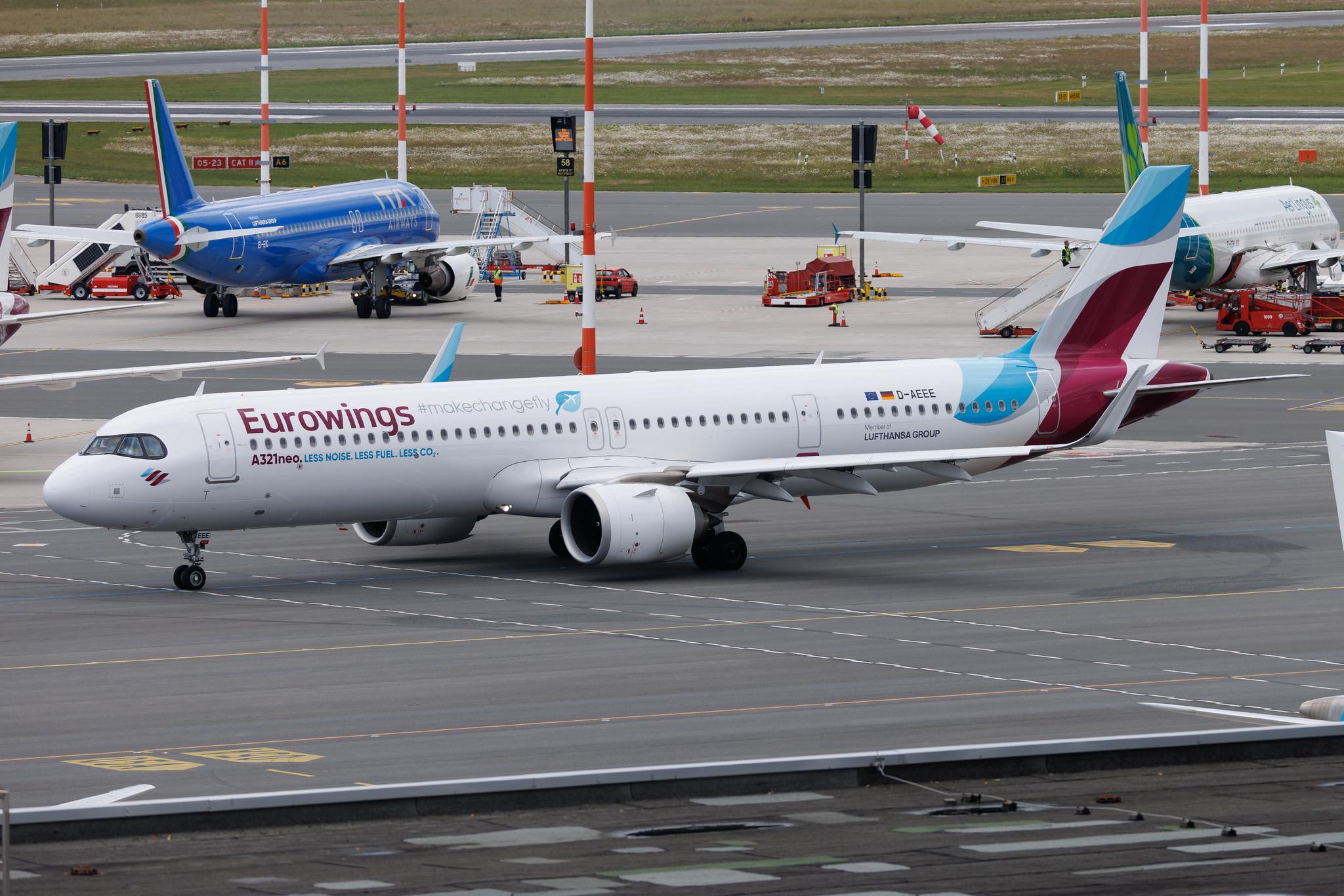 Hamburg Airport: Eurowings (EW / EWG) | Airbus A321-251NX A21N | D-AEEE | MSN 11696