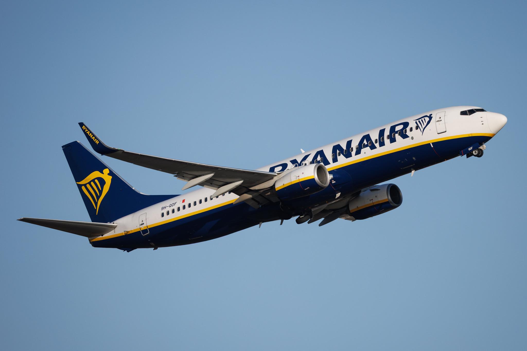 Rome Leonardo da Vinci Fiumicino Airport: Ryanair (FR / RYR) | Operator: Malta Air | Boeing 737-8AS B738 | 9H-QDF | MSN 44755