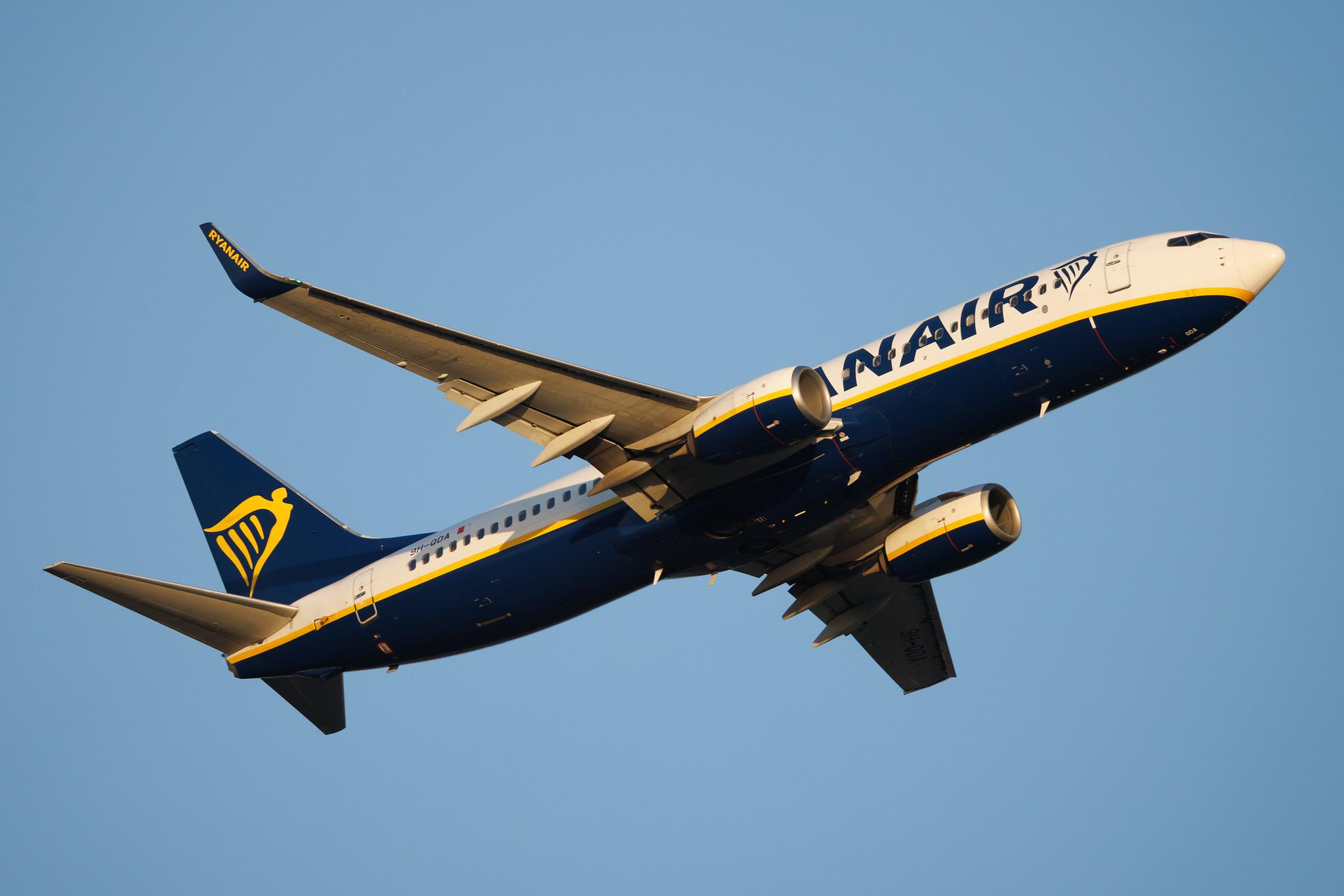 Rome Leonardo da Vinci Fiumicino Airport: Ryanair (FR / RYR) | Operator: Malta Air | Boeing 737-8AS B738 | 9H-QDA | MSN 44750